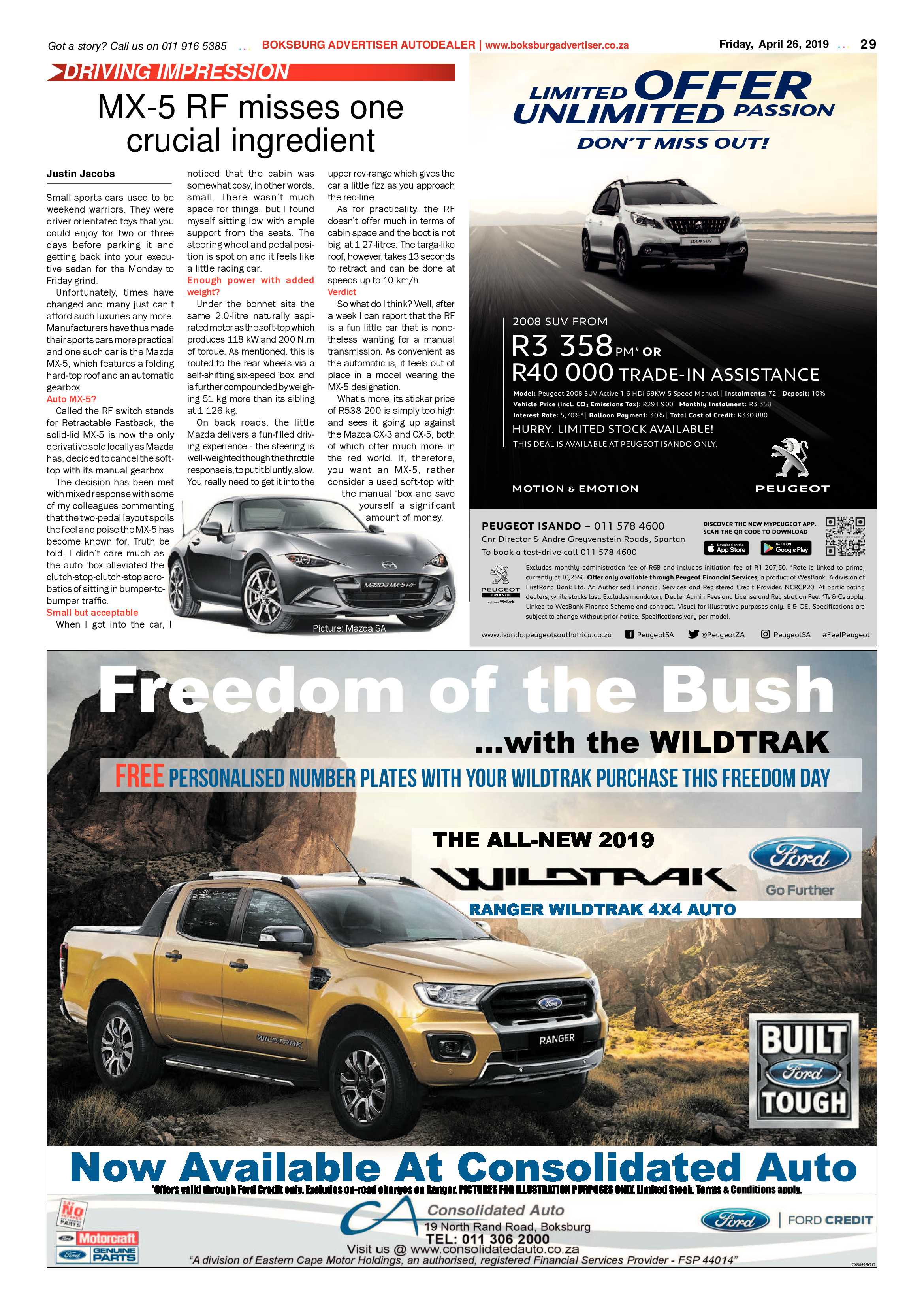 Boksburg Advertiser 23 April 2019 page 29