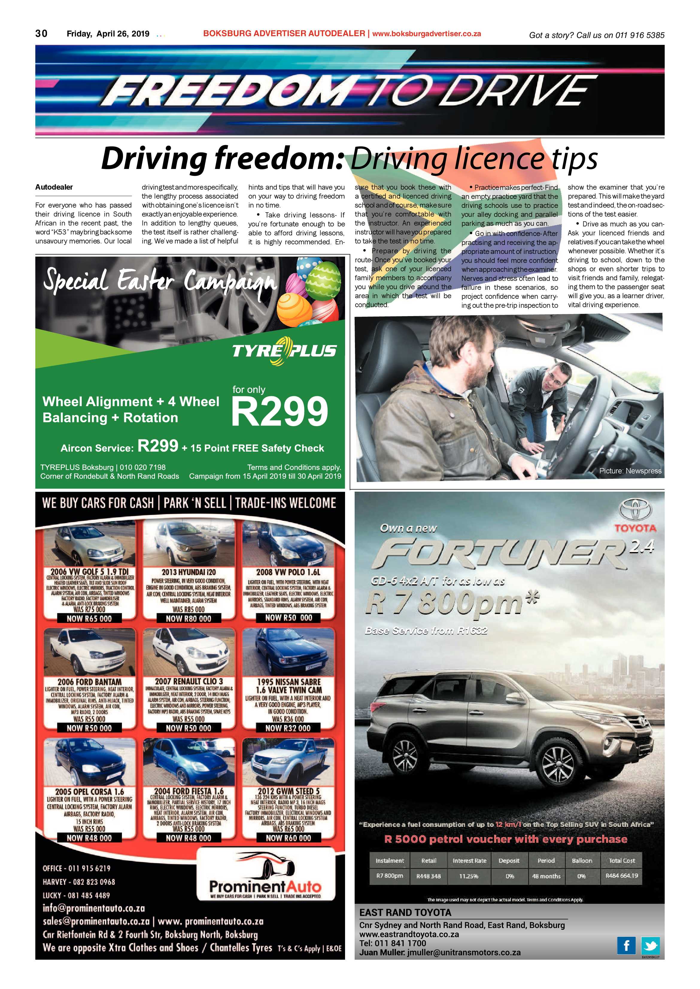 Boksburg Advertiser 23 April 2019 page 30