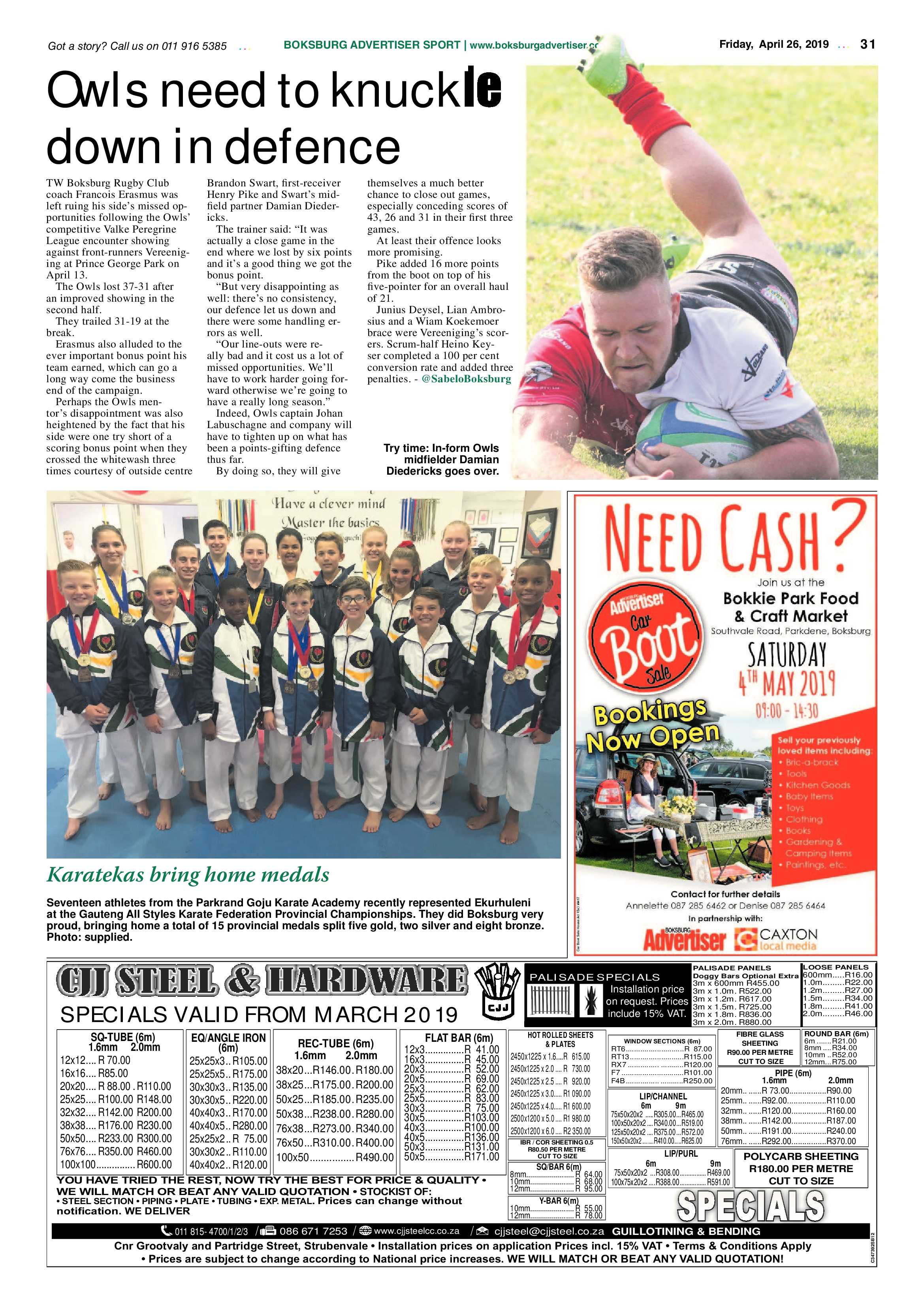 Boksburg Advertiser 23 April 2019 page 31