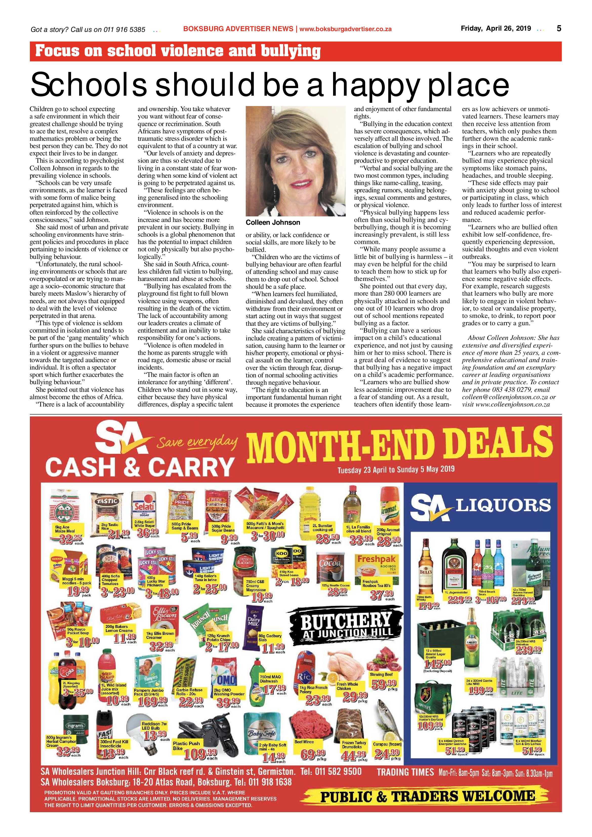 Boksburg Advertiser 23 April 2019 page 5