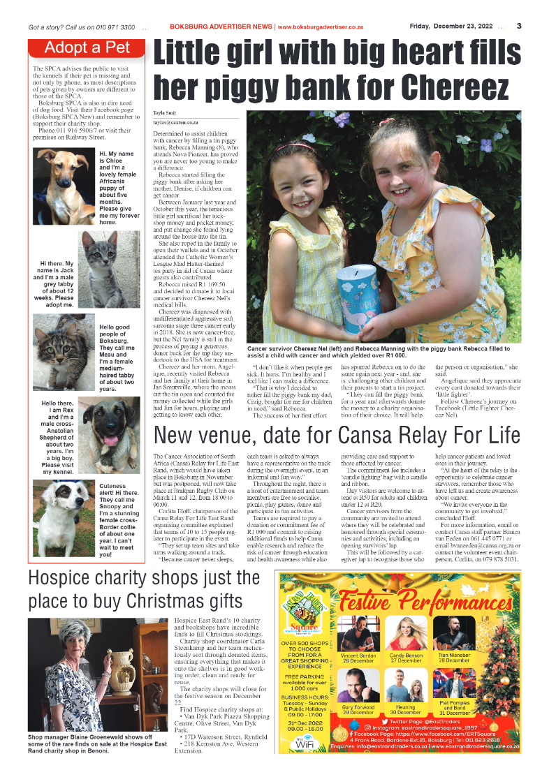 Boksburg Advertiser 23 Dec 2022 page 3