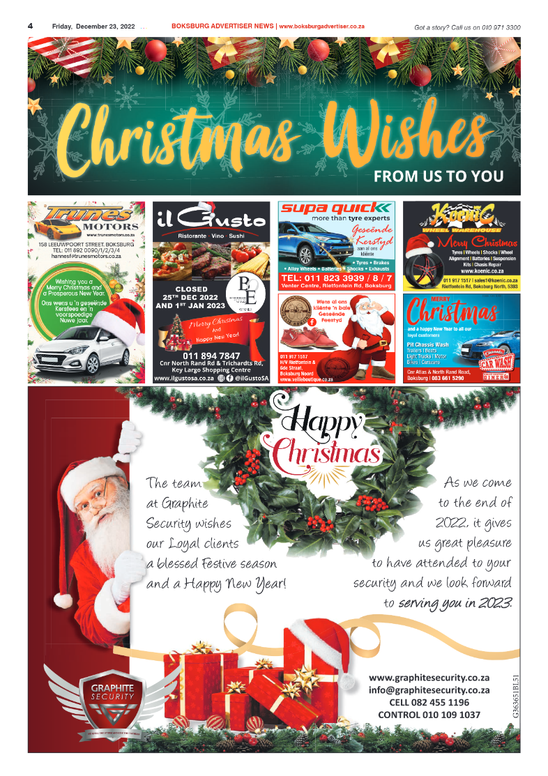 Boksburg Advertiser 23 Dec 2022 page 4