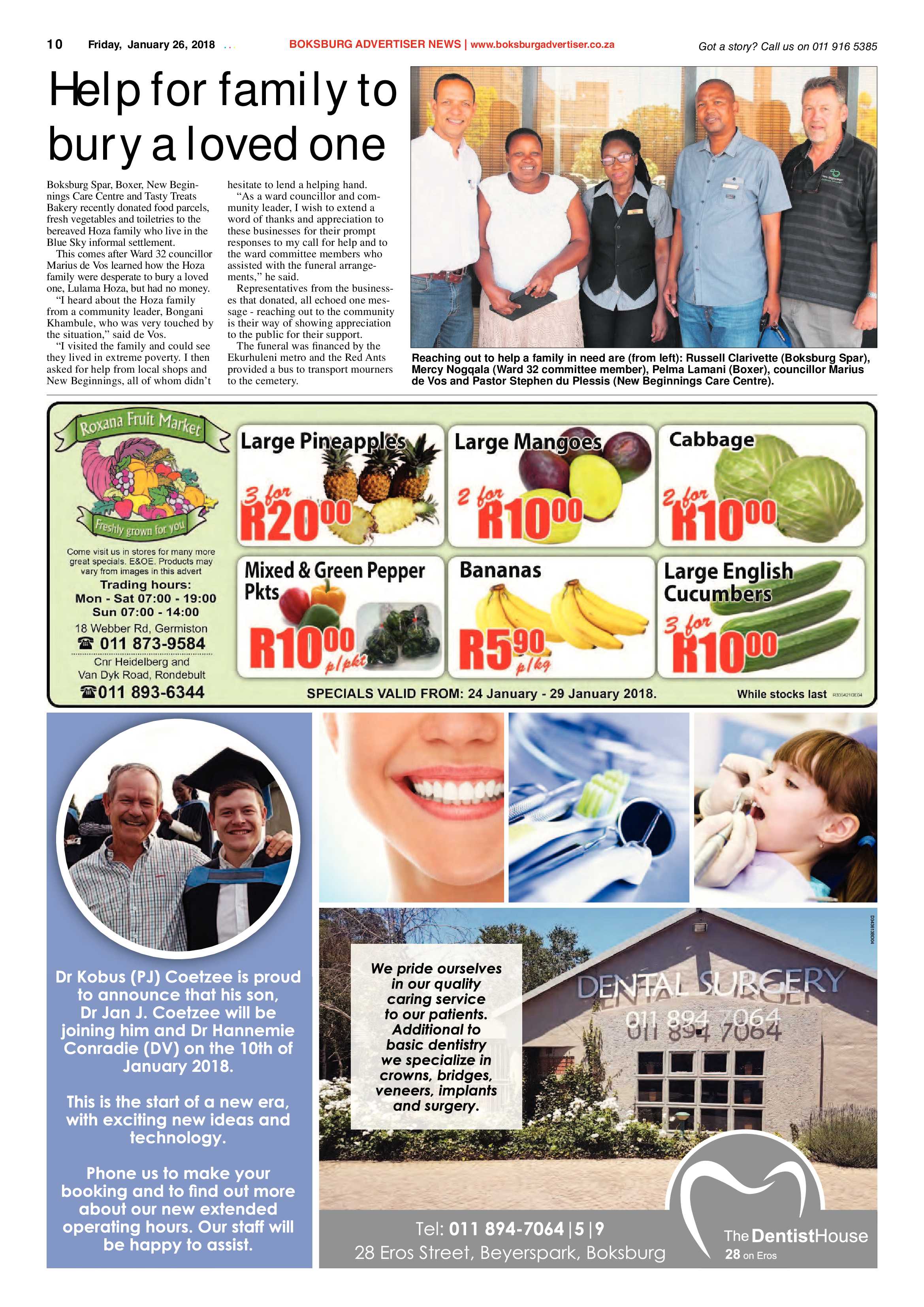 Boksburg Advertiser 23 January 2018 page 10