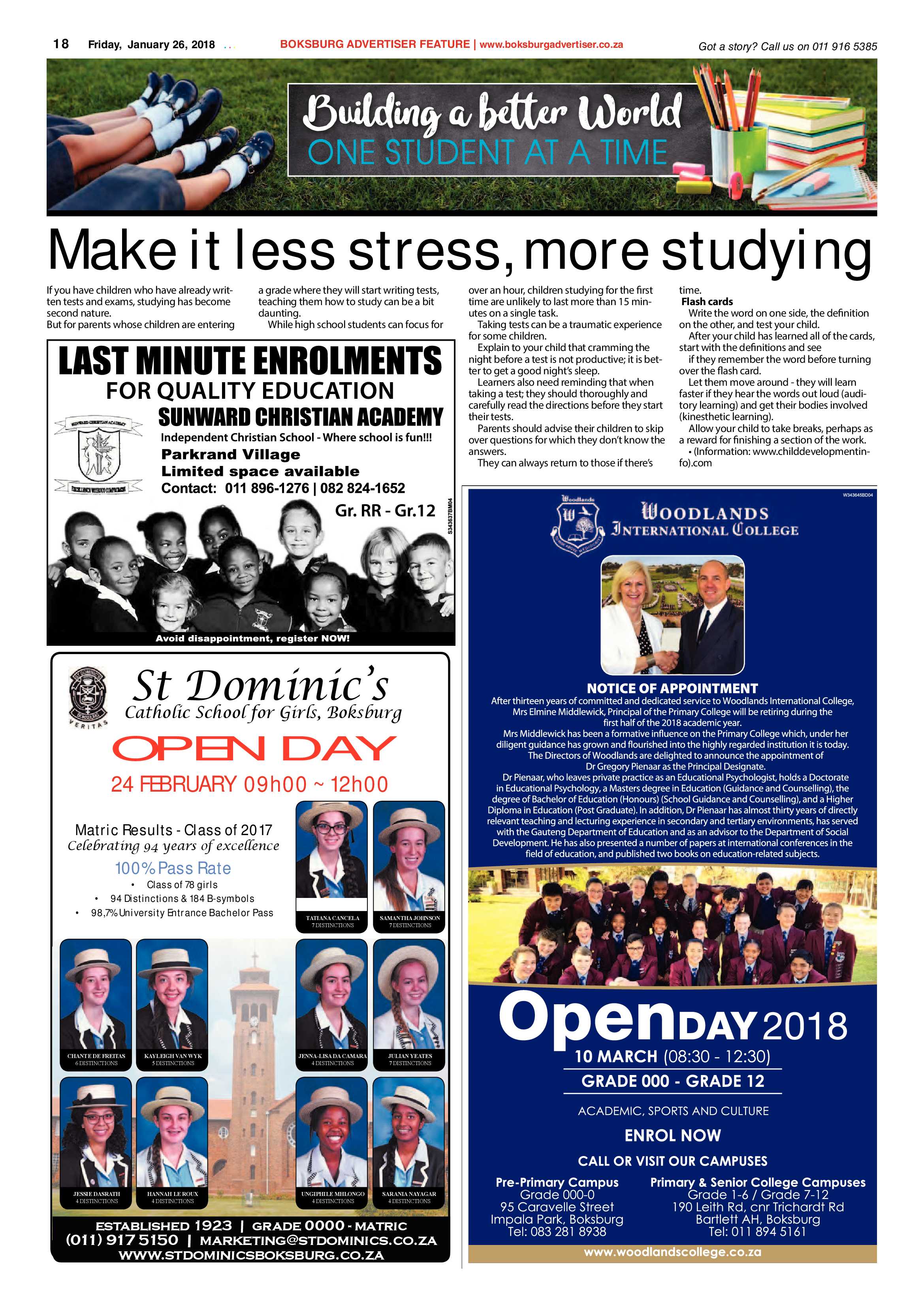 Boksburg Advertiser 23 January 2018 page 18
