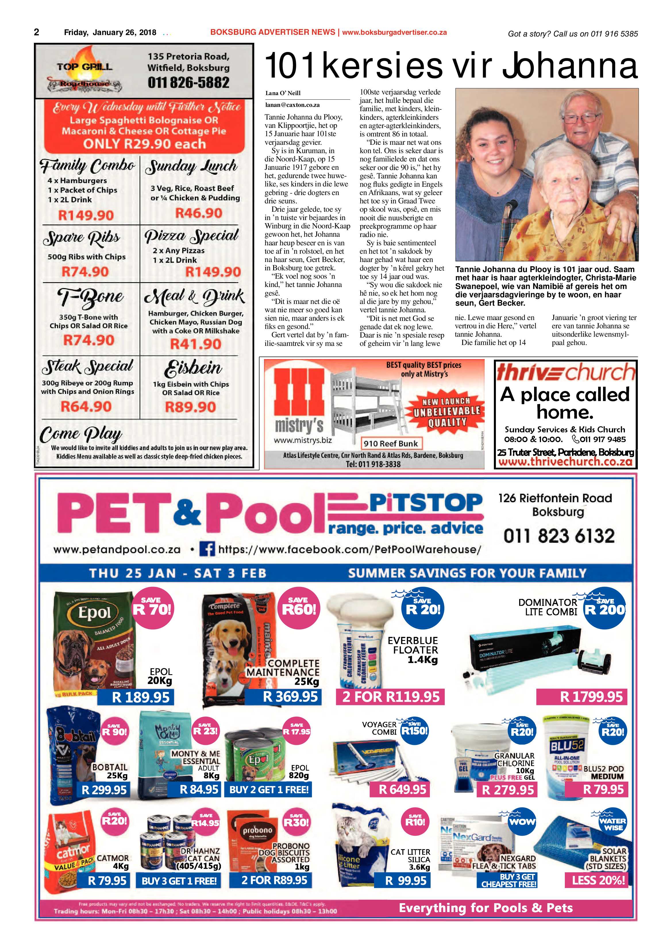 Boksburg Advertiser 23 January 2018 page 2