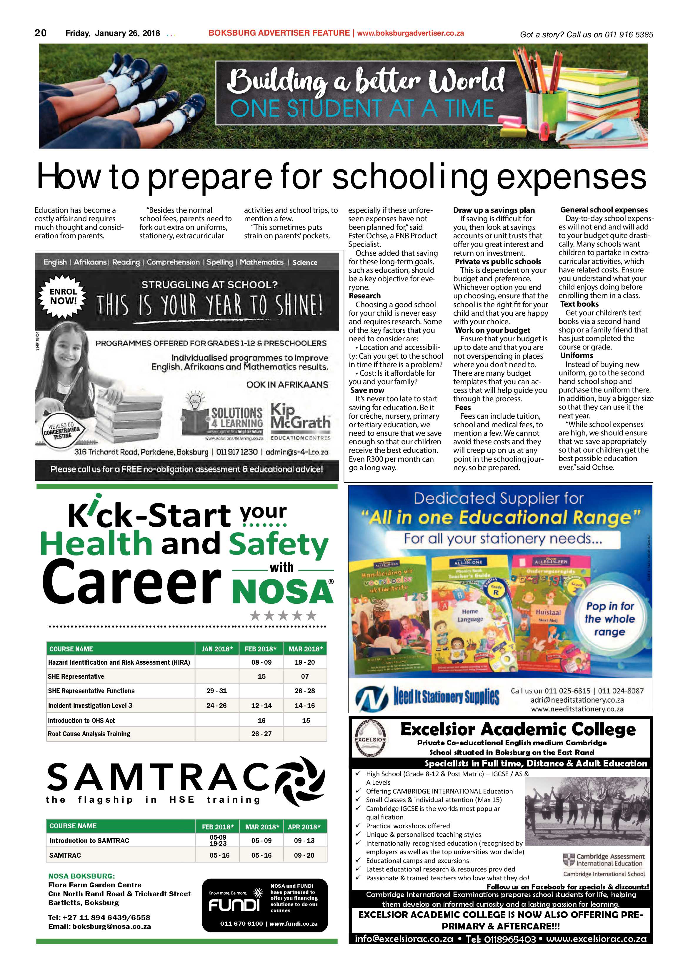Boksburg Advertiser 23 January 2018 page 20