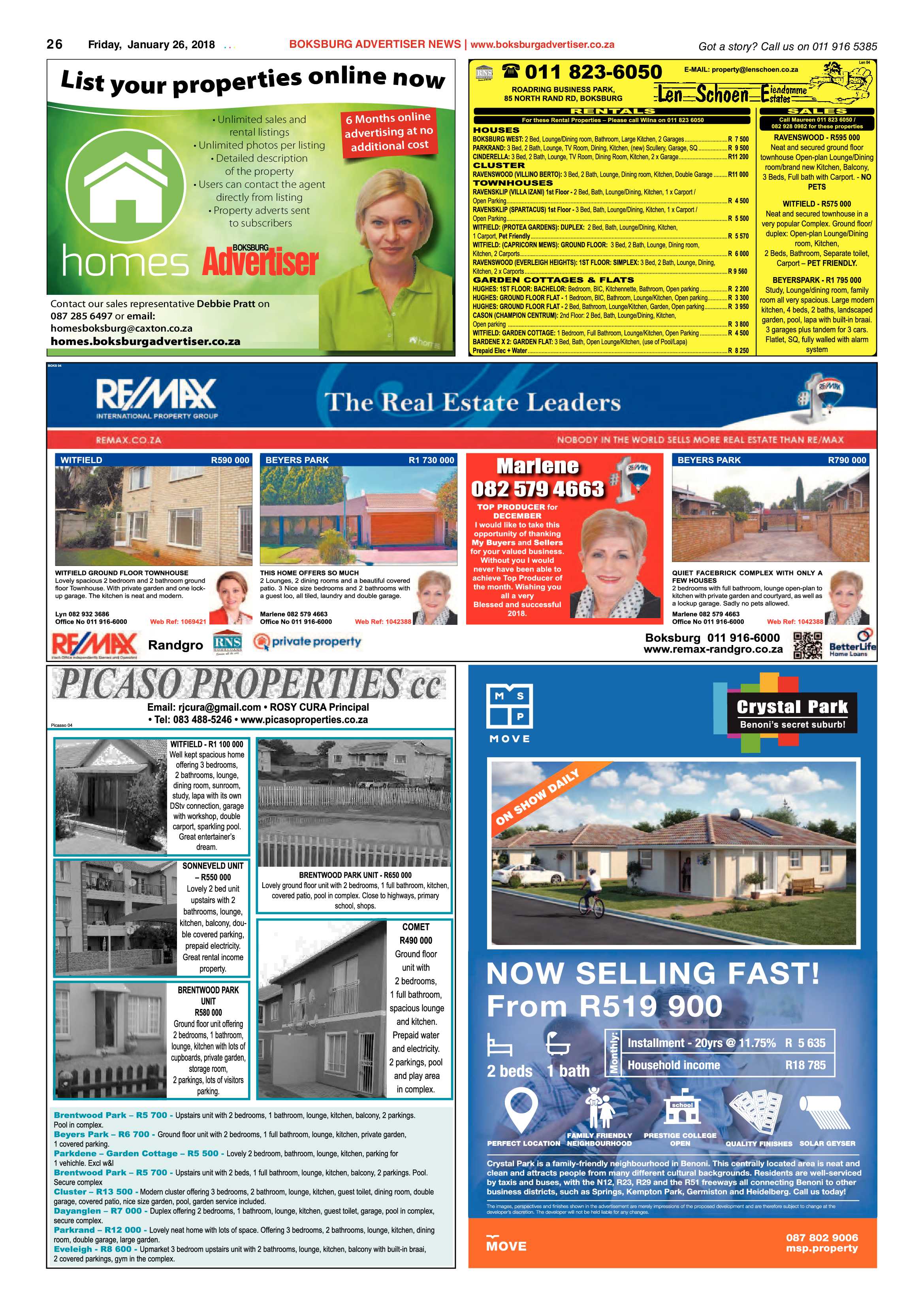 Boksburg Advertiser 23 January 2018 page 26