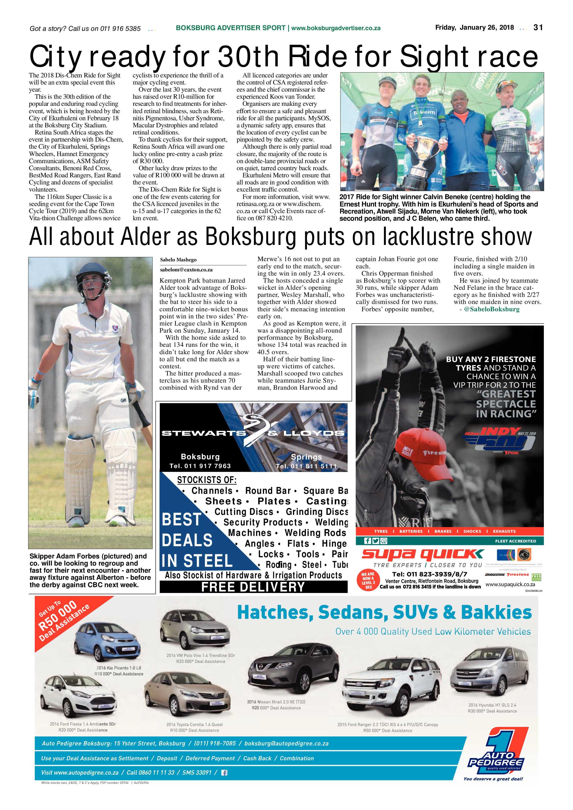 Boksburg Advertiser 23 January 2018 page 31