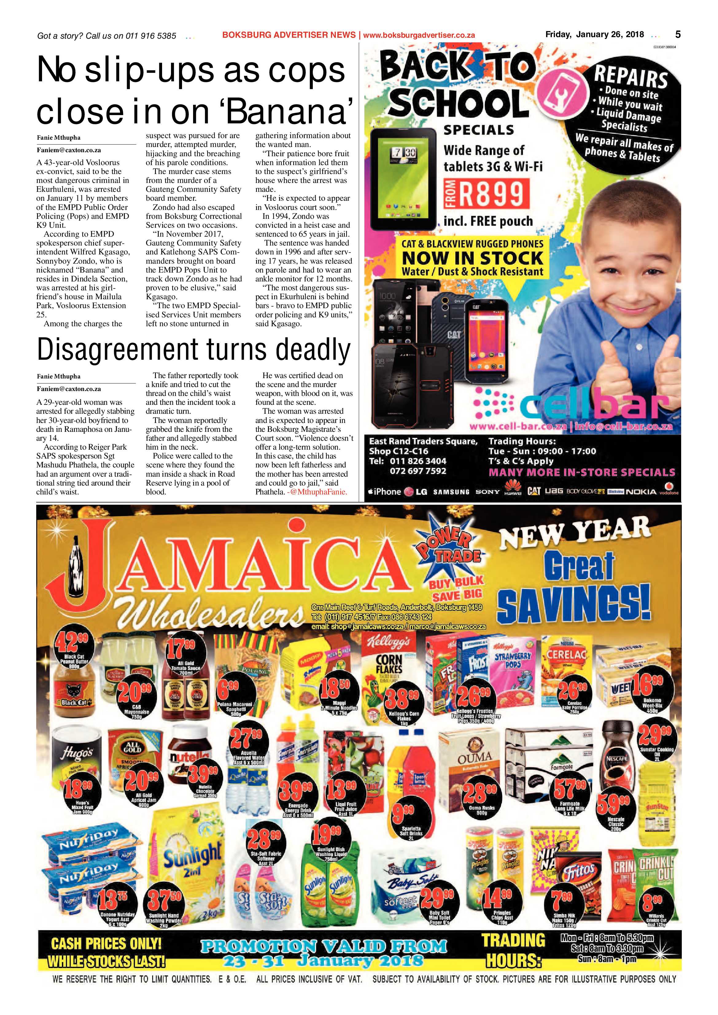 Boksburg Advertiser 23 January 2018 page 5