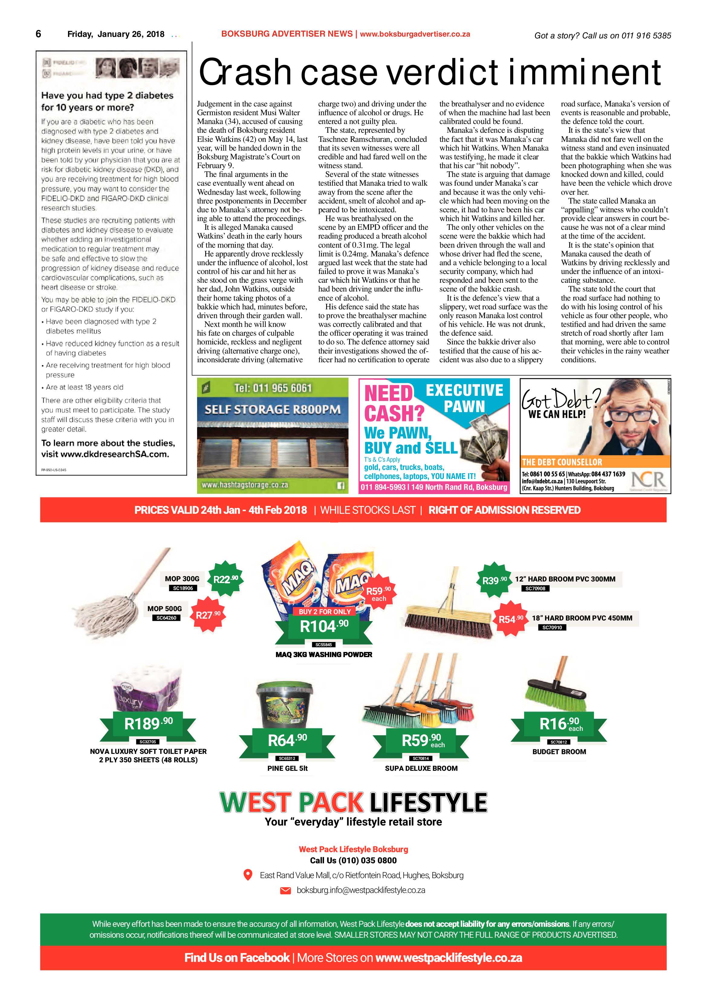 Boksburg Advertiser 23 January 2018 page 6