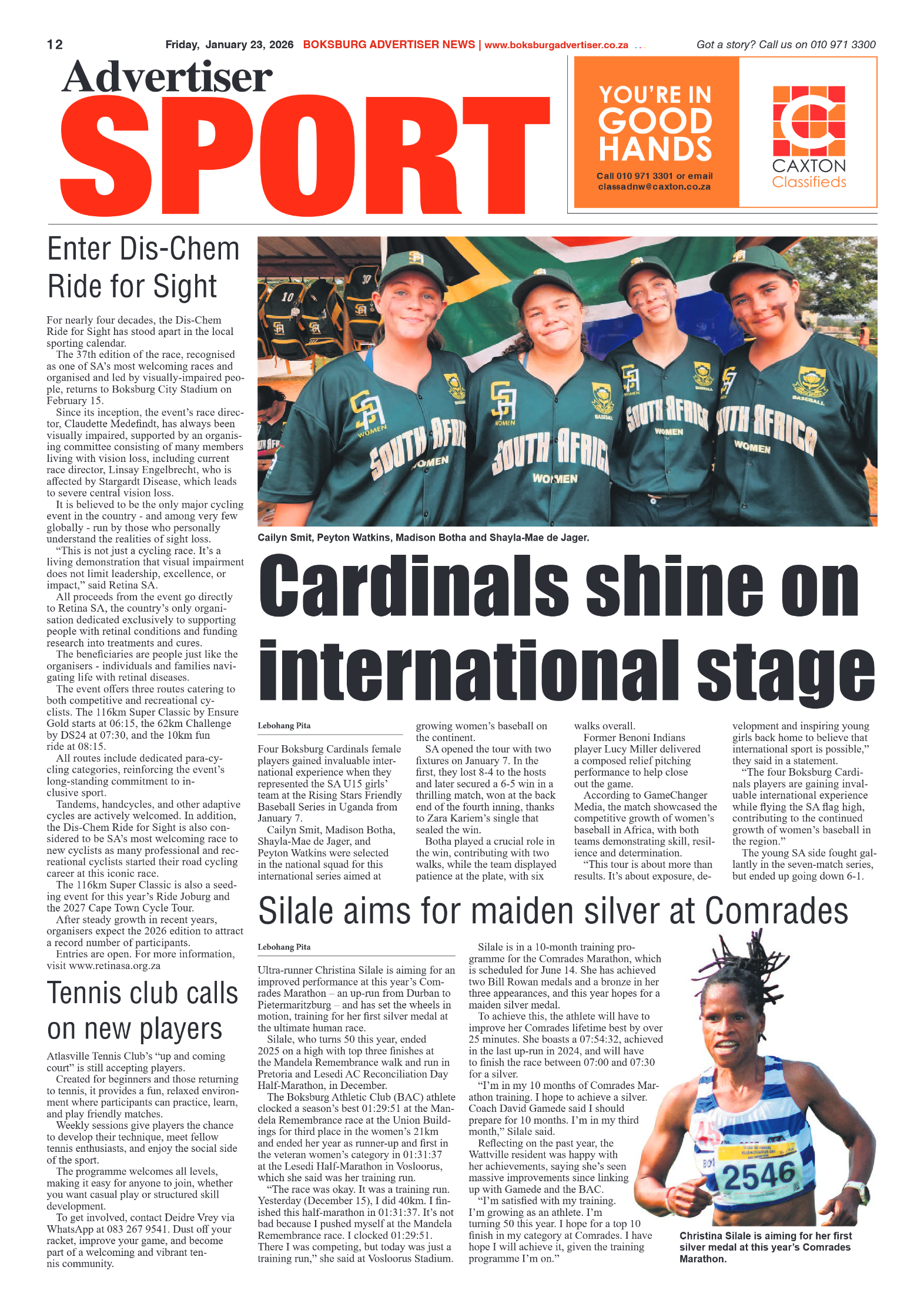 Boksburg Advertiser 23 January 2026 page 12