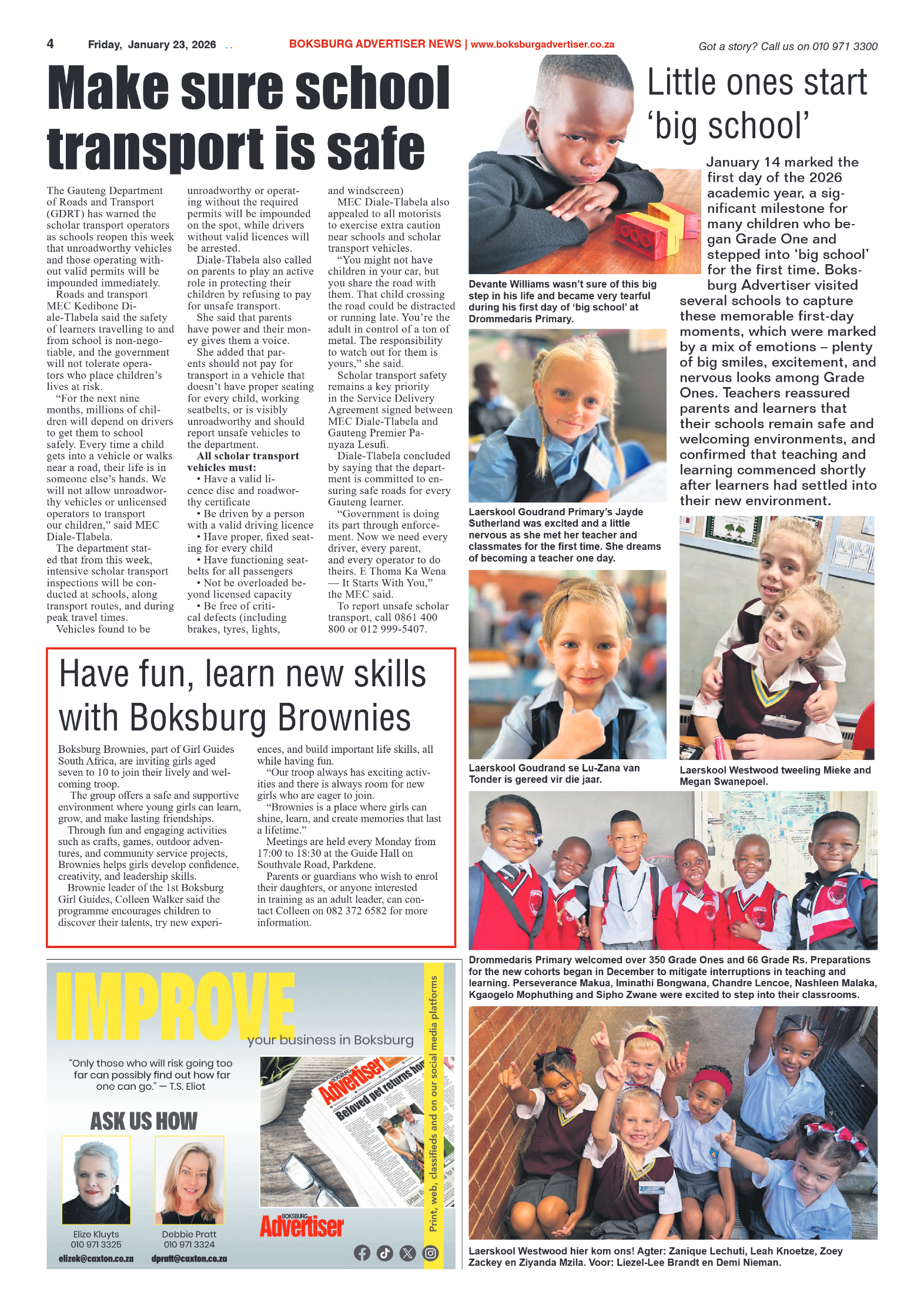 Boksburg Advertiser 23 January 2026 page 4