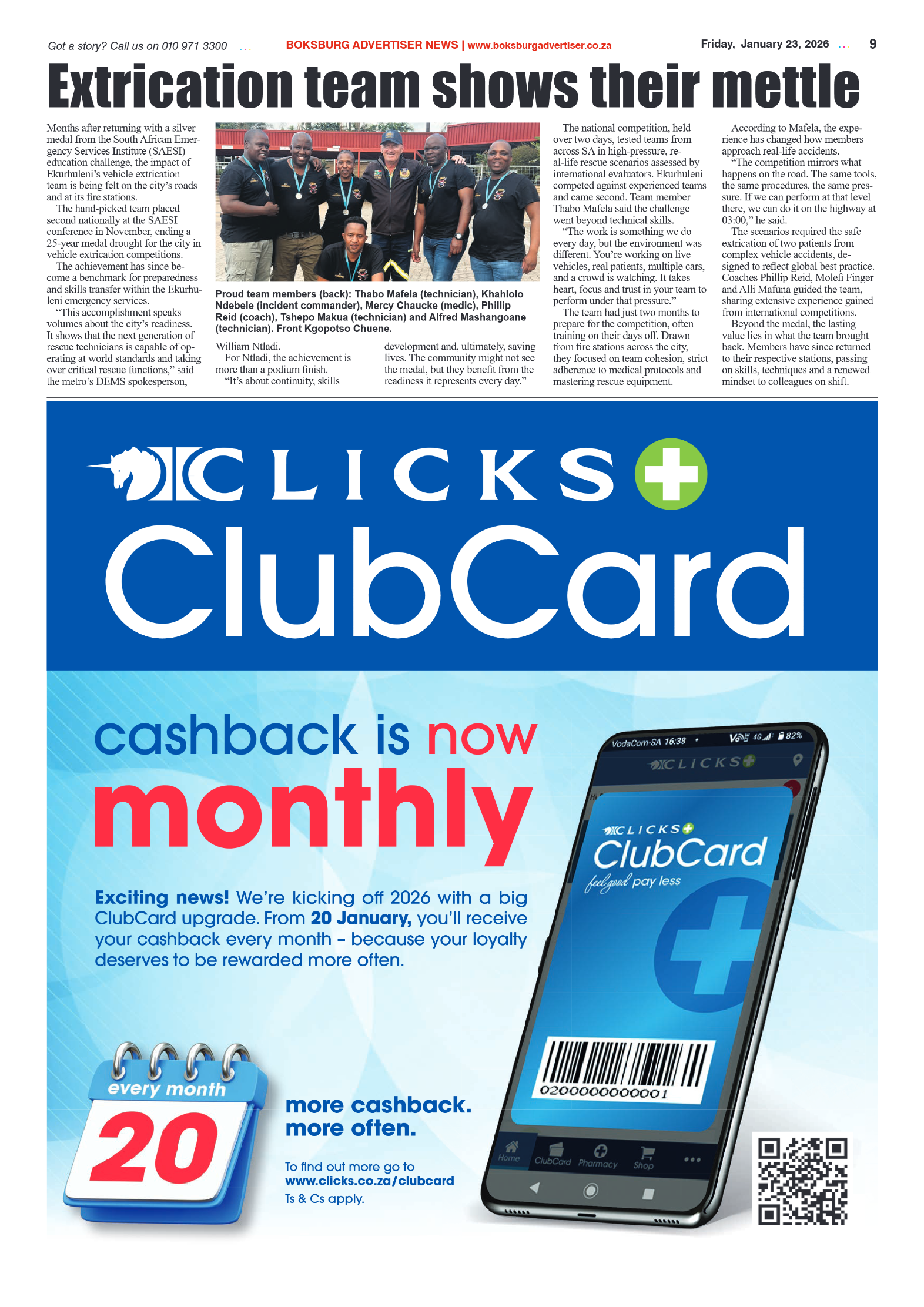 Boksburg Advertiser 23 January 2026 page 9