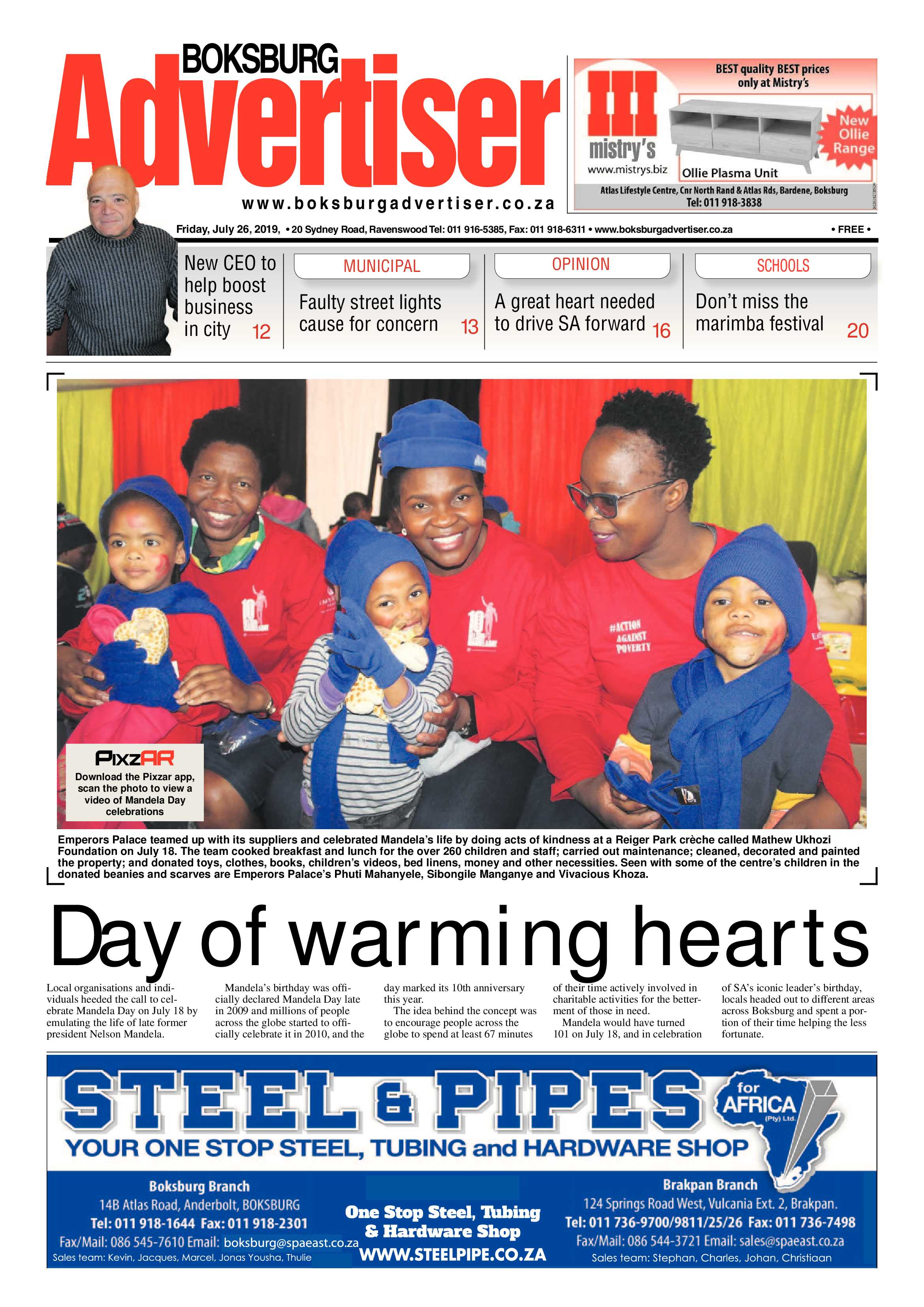 Boksburg Advertiser 23 July 2019 page 1