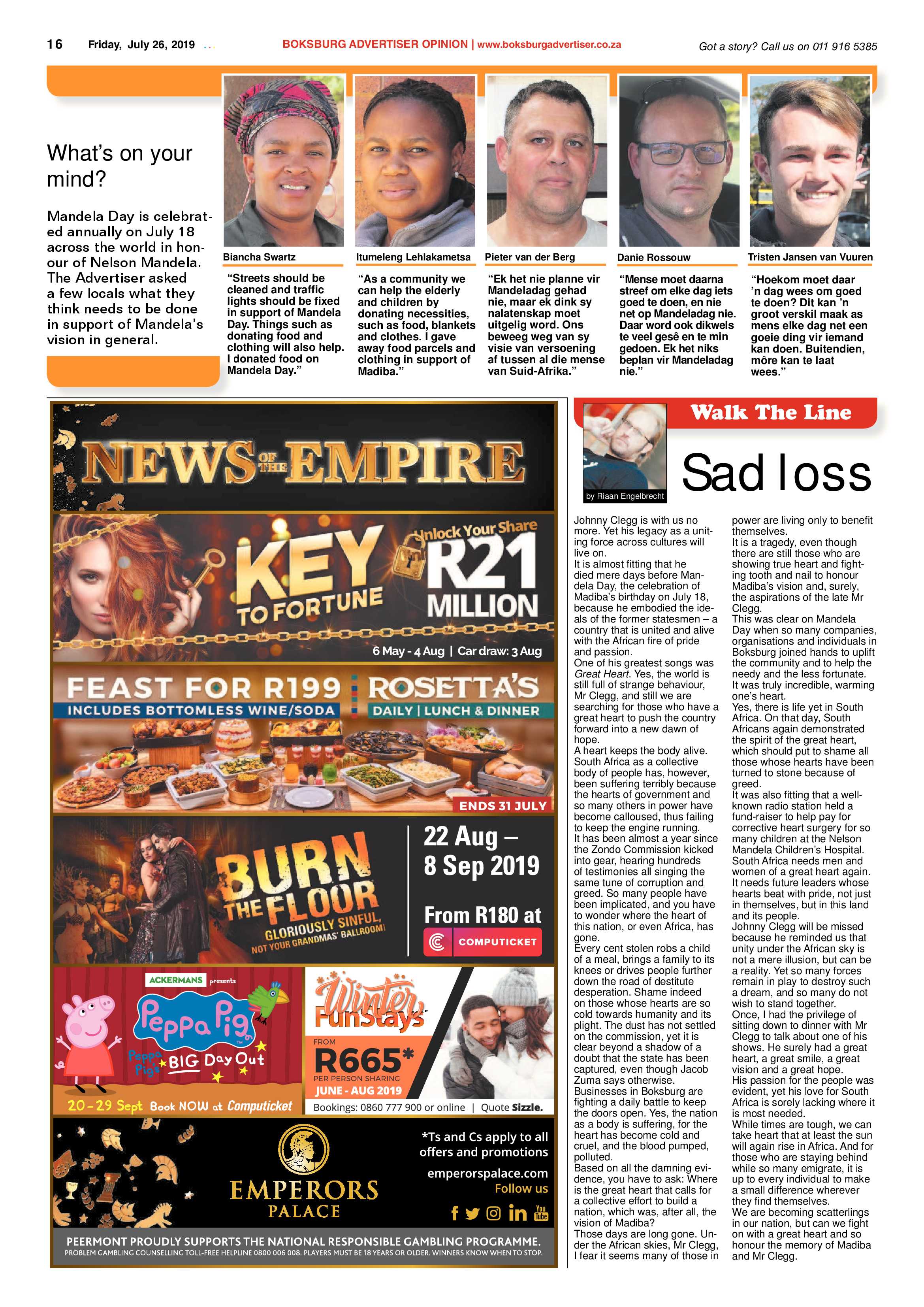 Boksburg Advertiser 23 July 2019 page 16