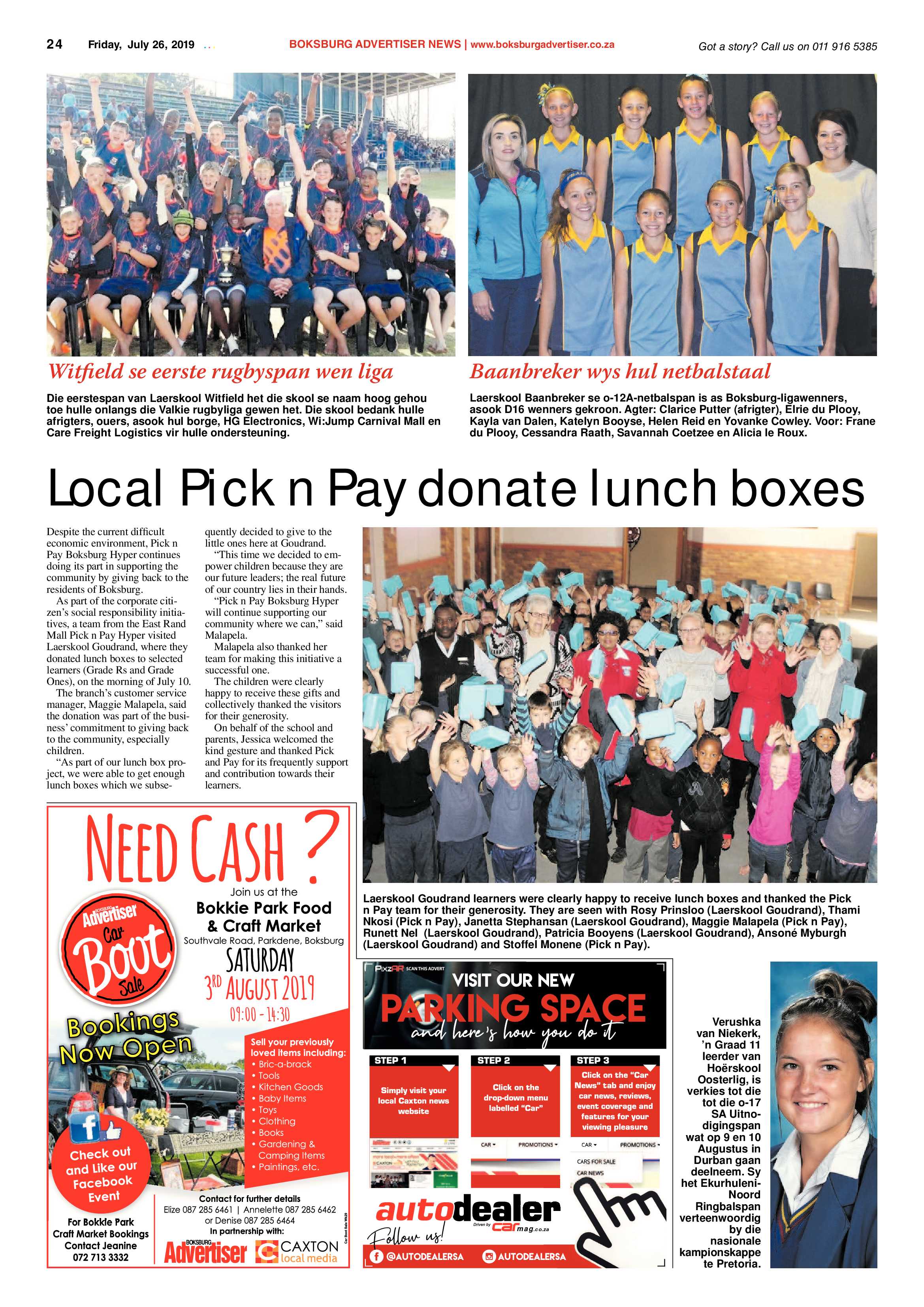 Boksburg Advertiser 23 July 2019 page 24