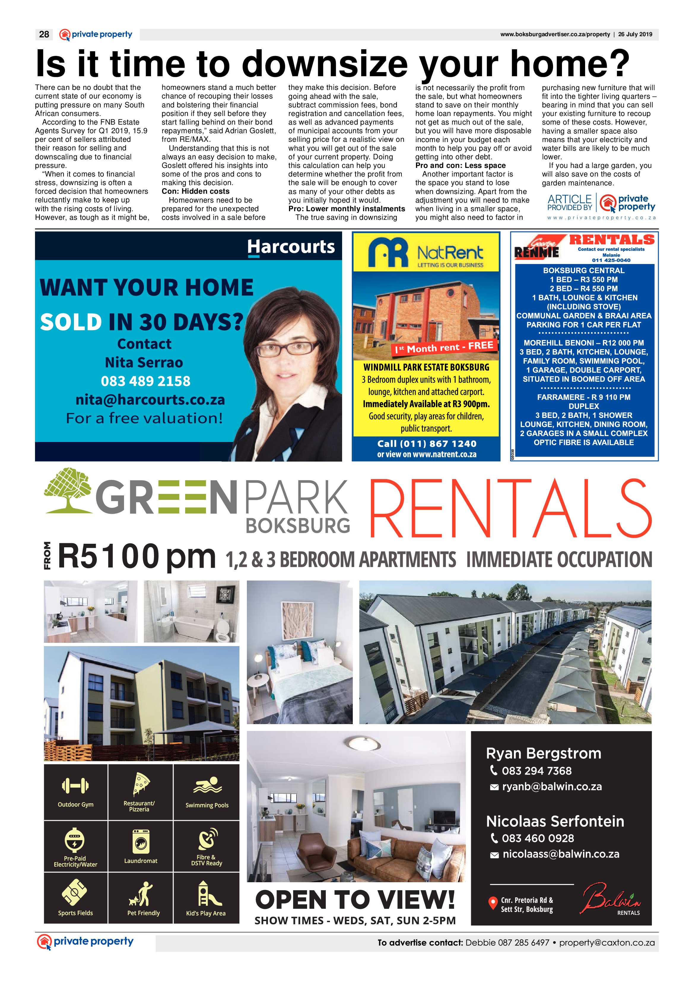 Boksburg Advertiser 23 July 2019 page 28