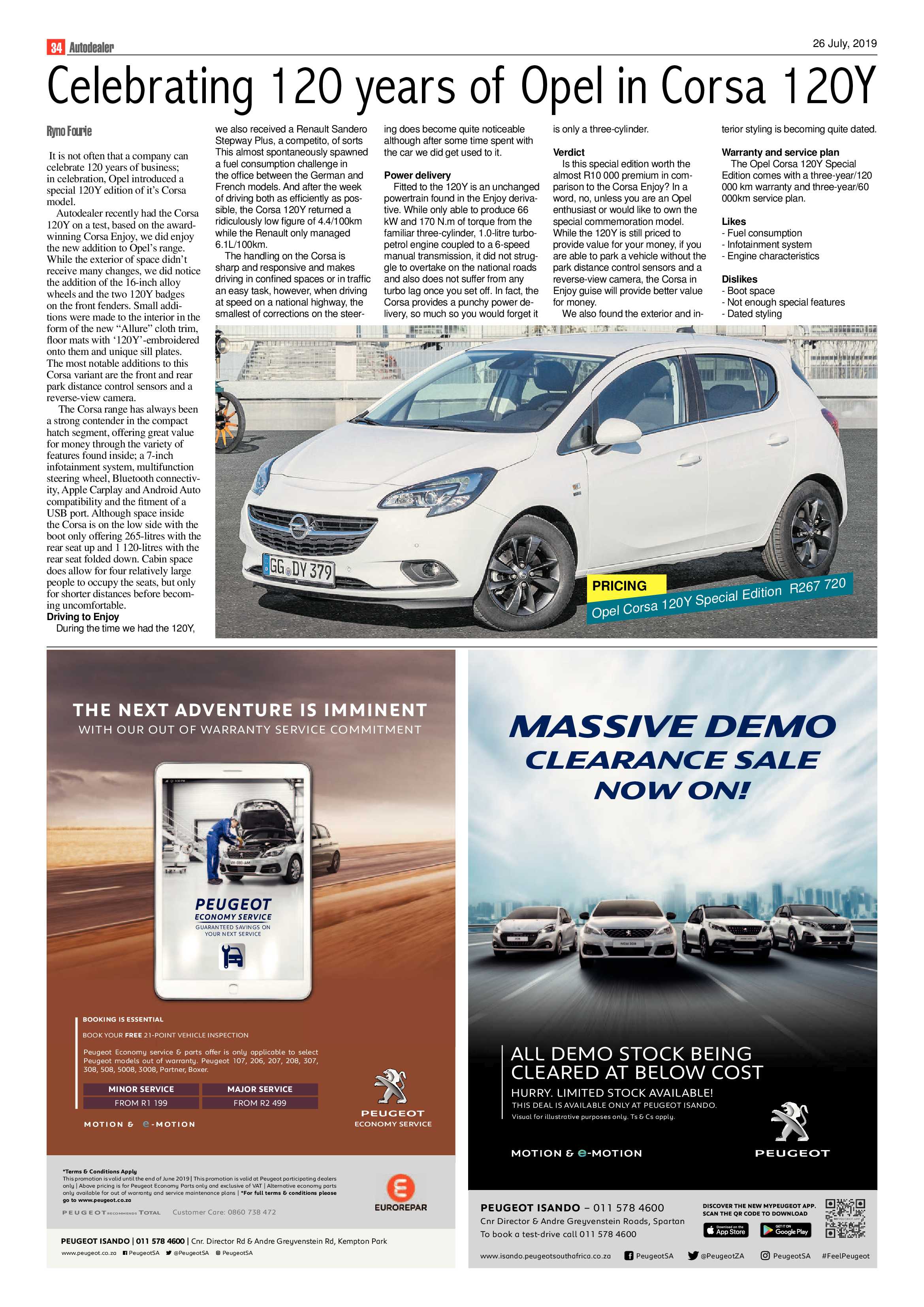 Boksburg Advertiser 23 July 2019 page 34