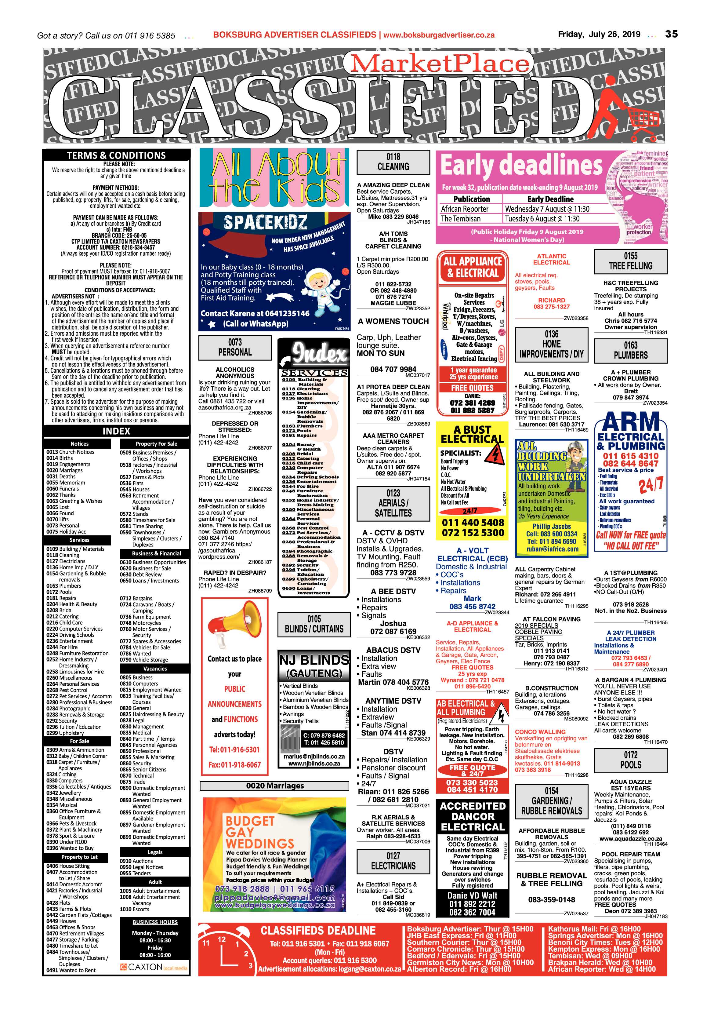 Boksburg Advertiser 23 July 2019 page 35