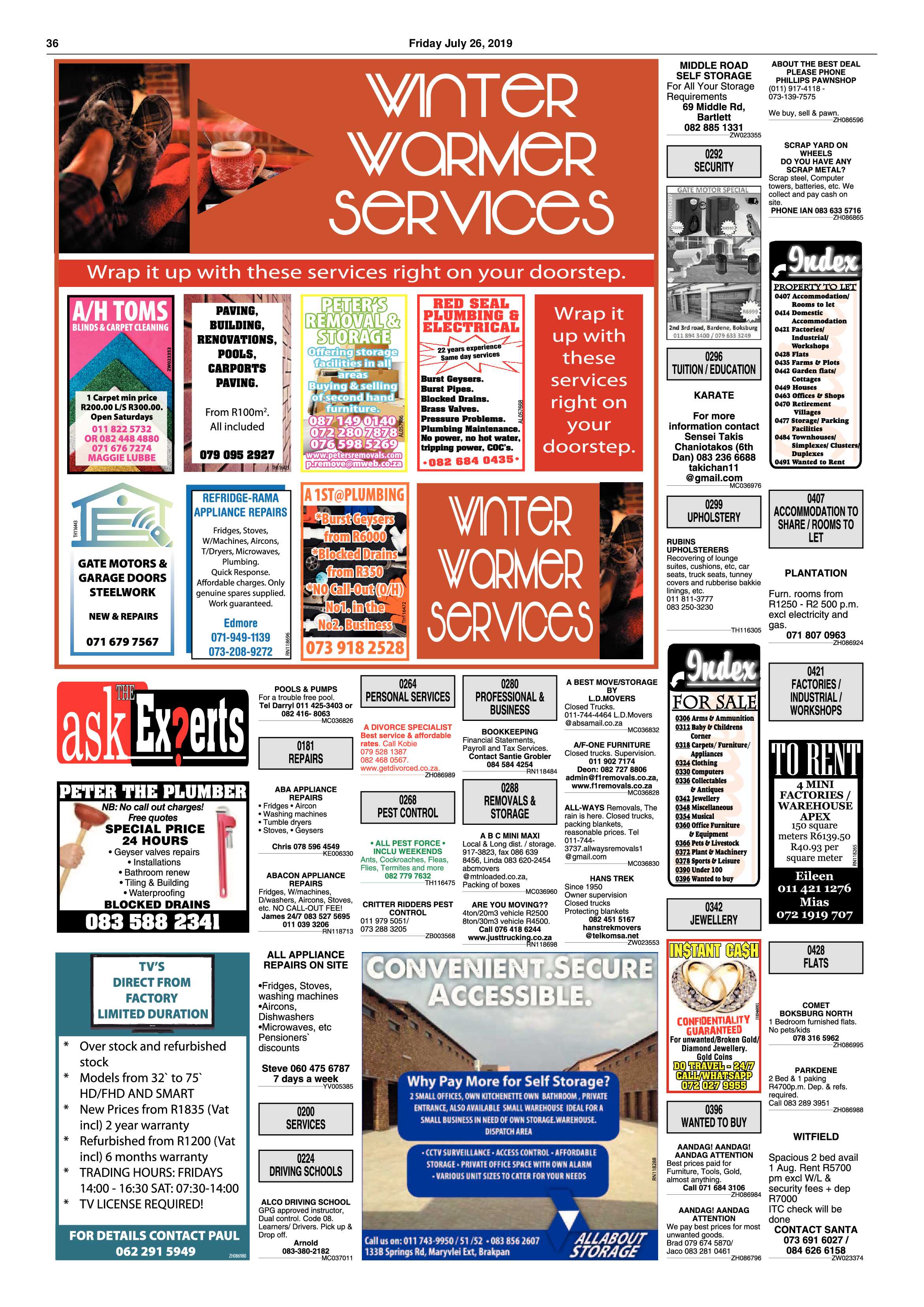 Boksburg Advertiser 23 July 2019 page 36