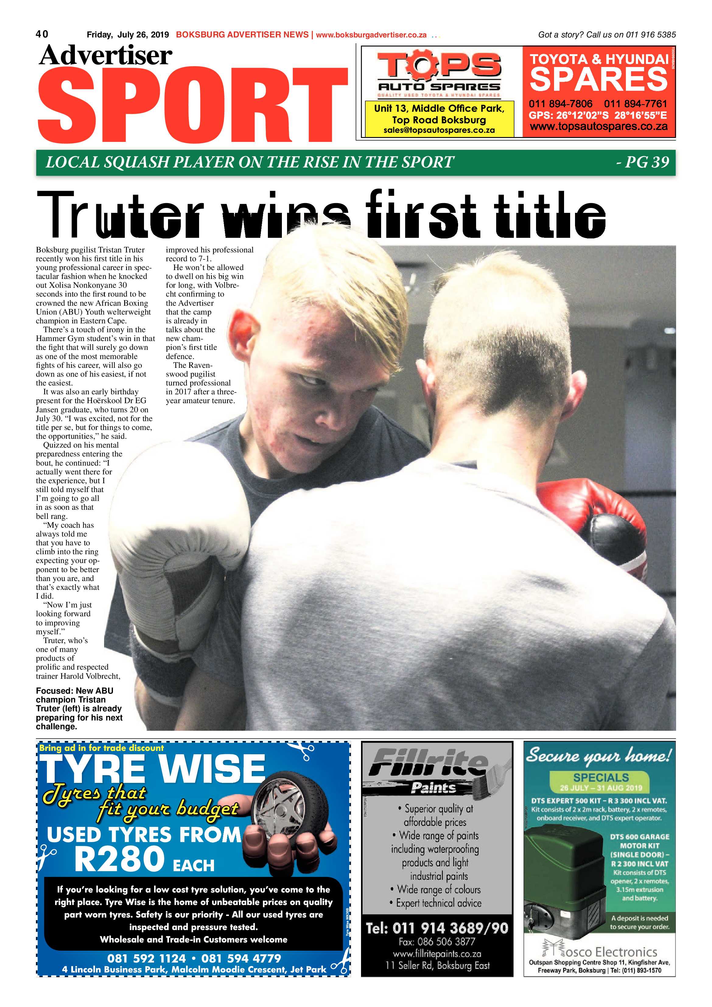 Boksburg Advertiser 23 July 2019 page 40