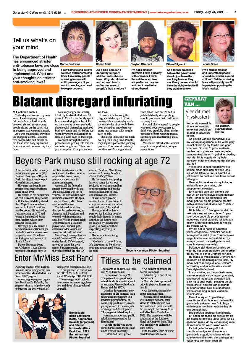 Boksburg Advertiser 23 July 2021 page 7