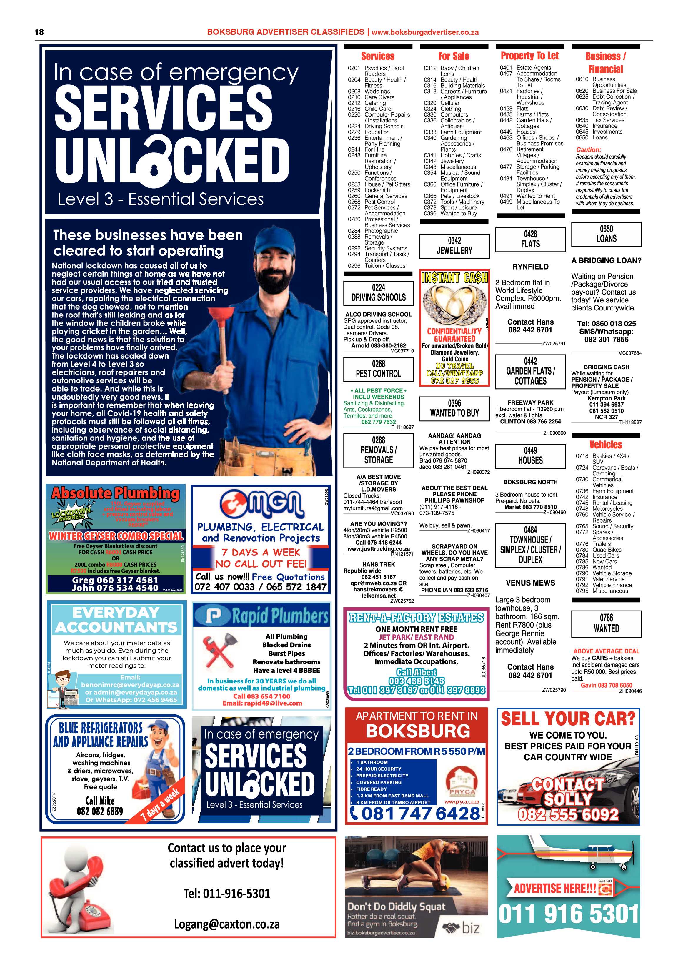 Boksburg Advertiser 23 June 2020 page 18