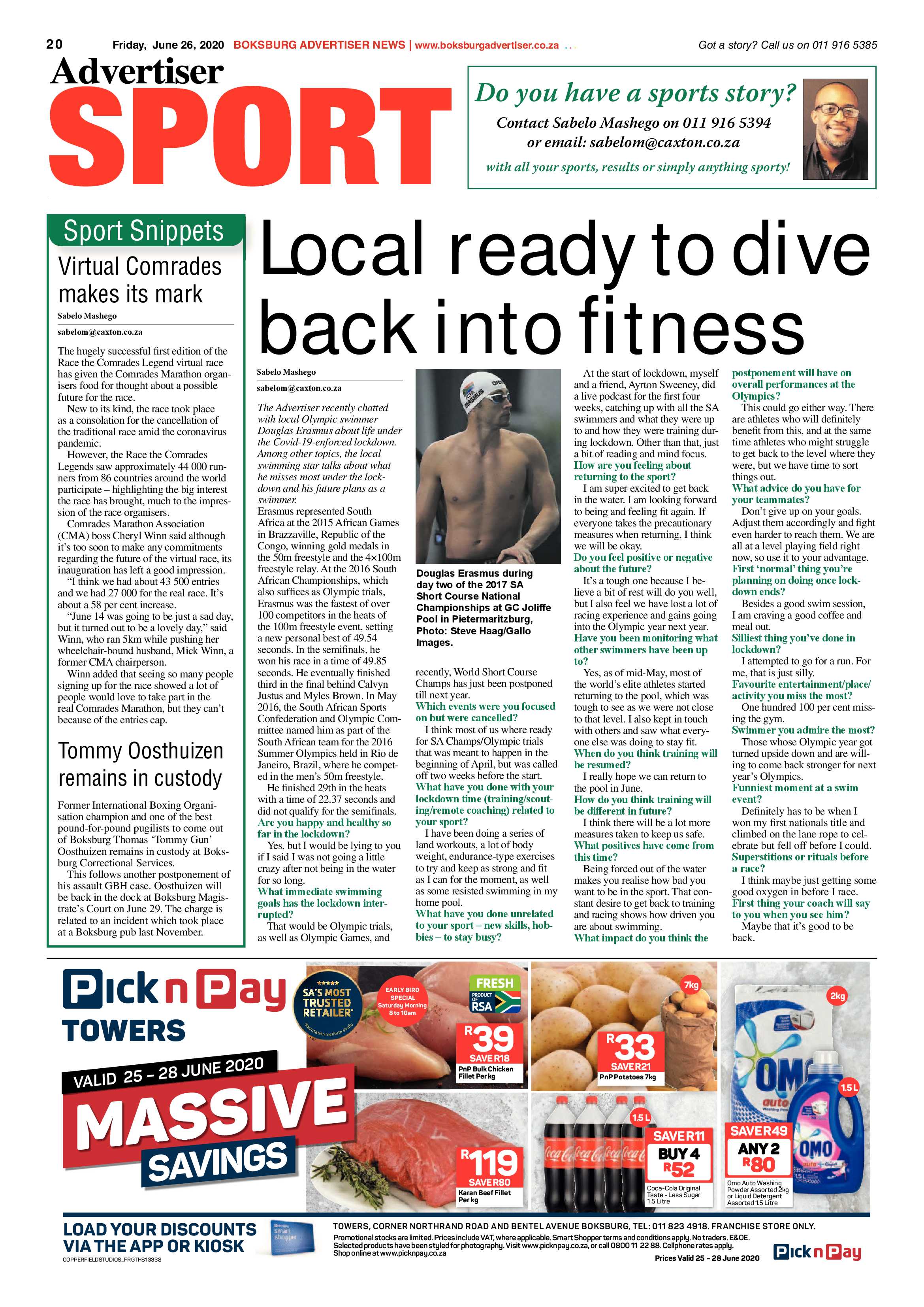 Boksburg Advertiser 23 June 2020 page 20