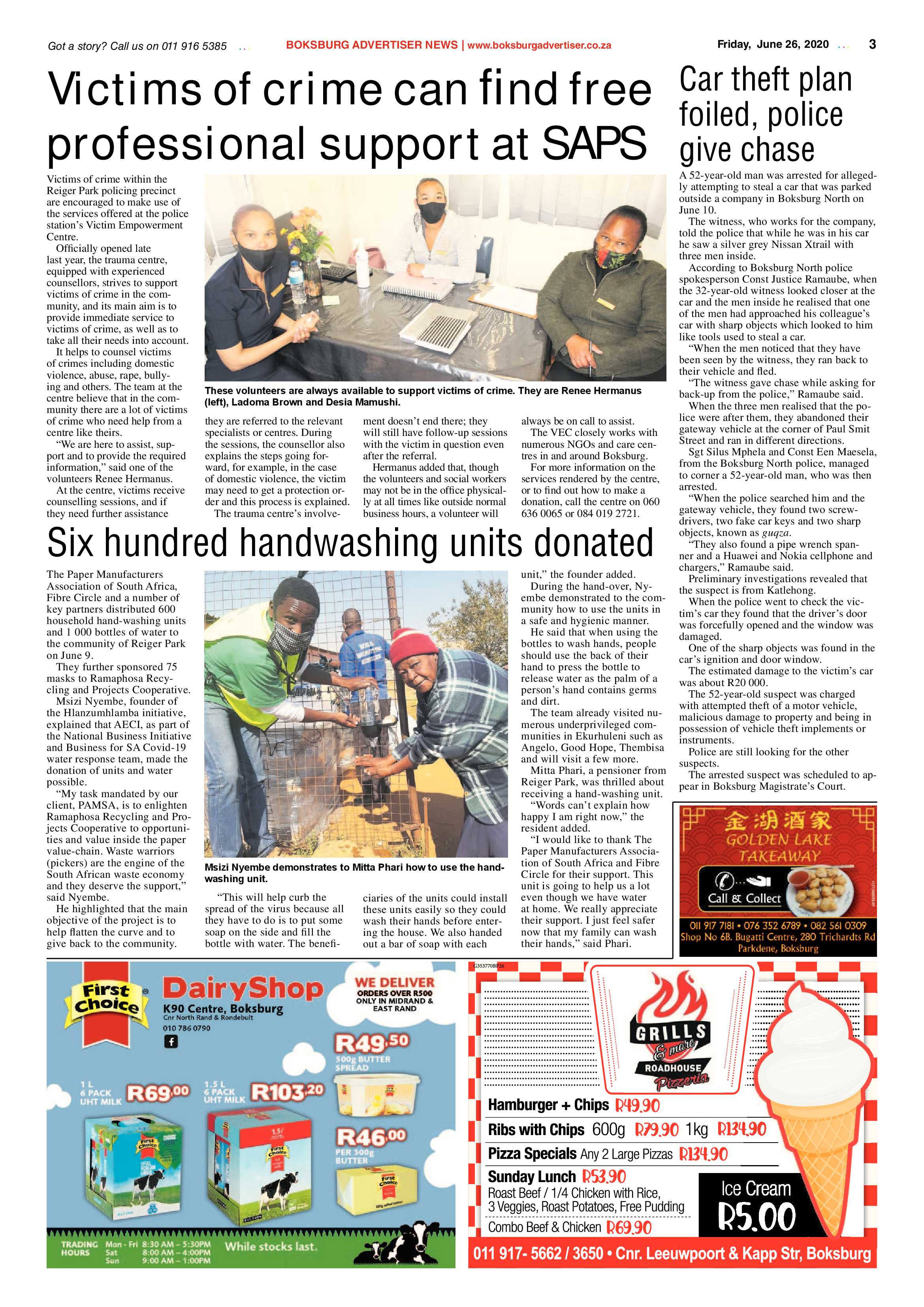 Boksburg Advertiser 23 June 2020 page 3