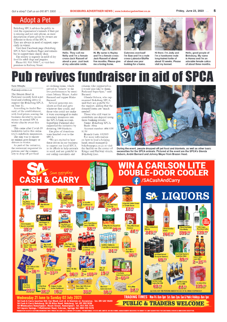 Boksburg Advertiser 23 June 2023 page 5
