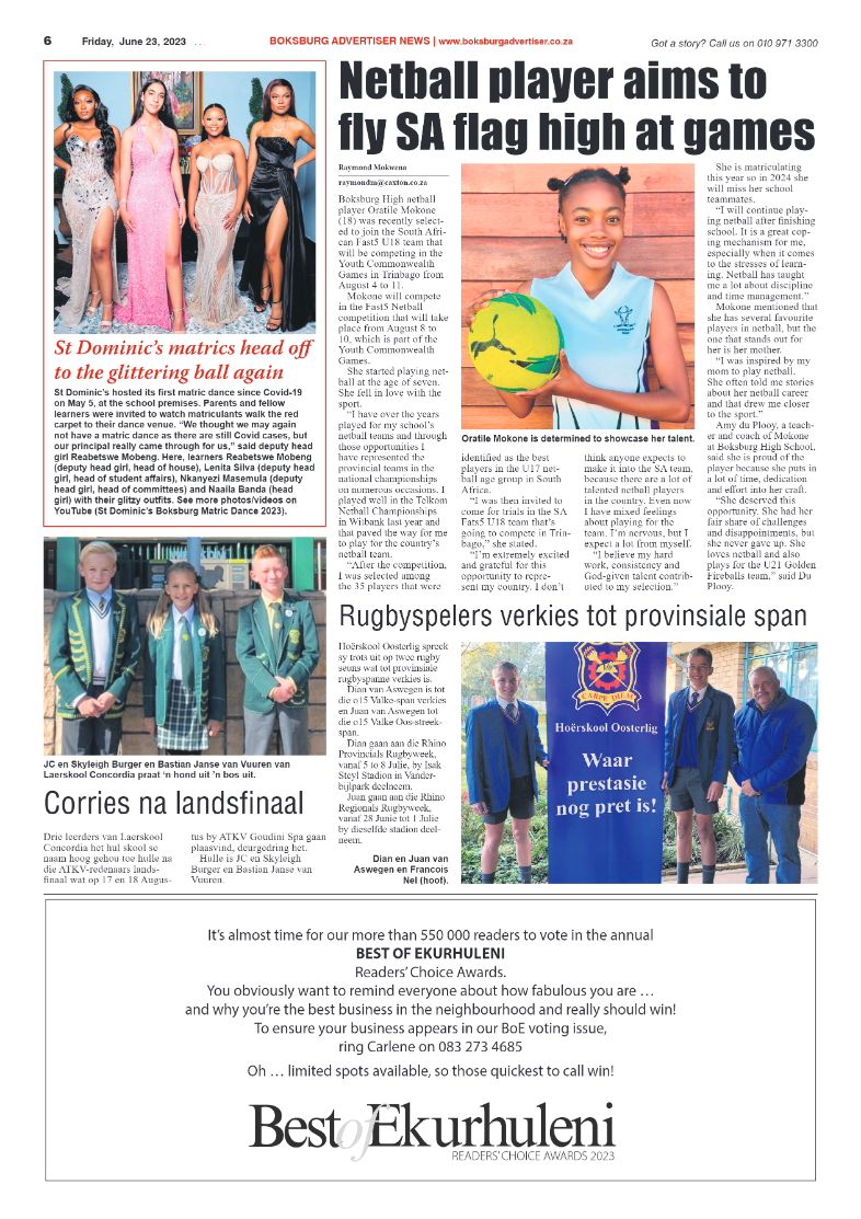 Boksburg Advertiser 23 June 2023 page 6