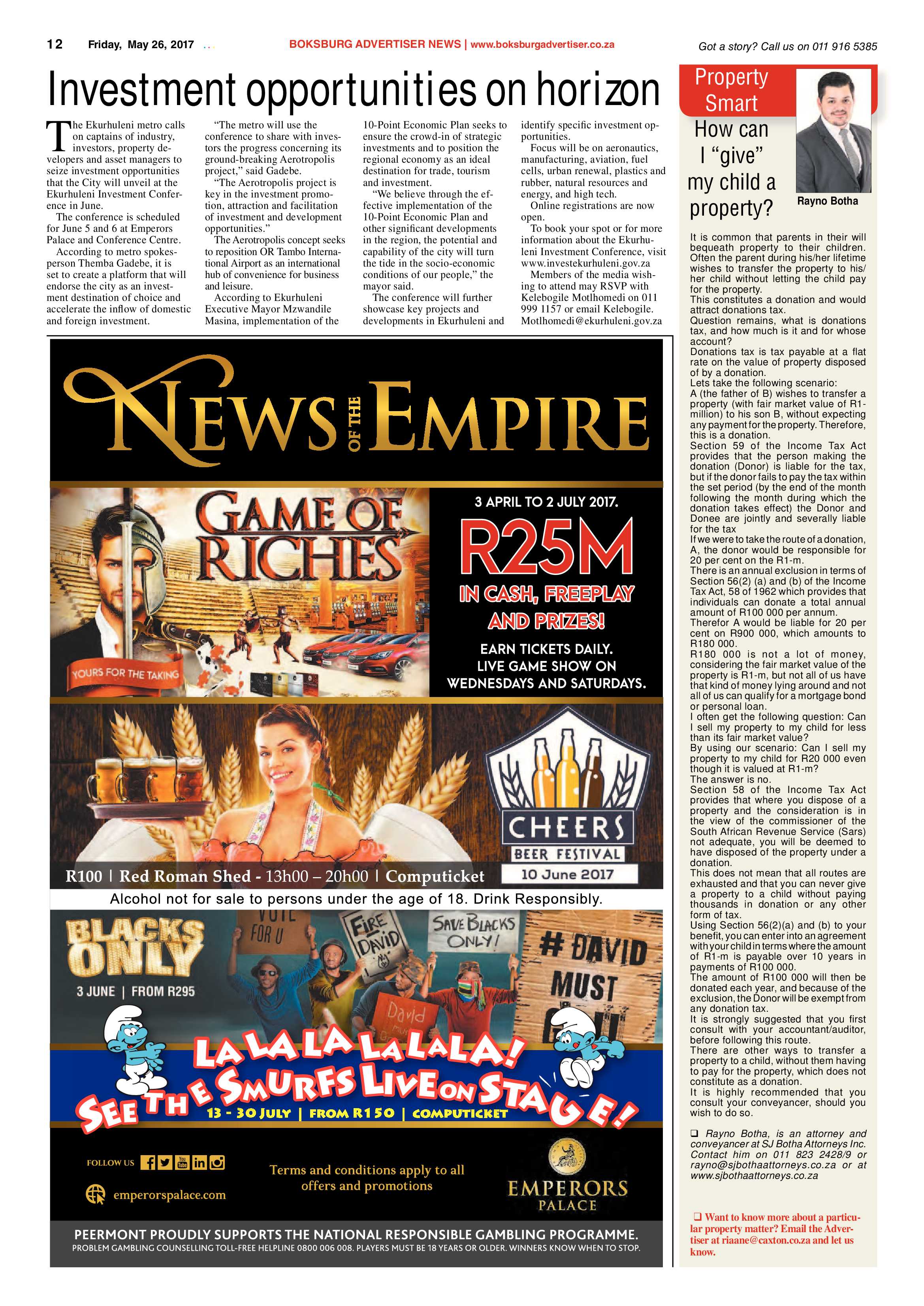 Boksburg Advertiser 23 May 2017 page 12
