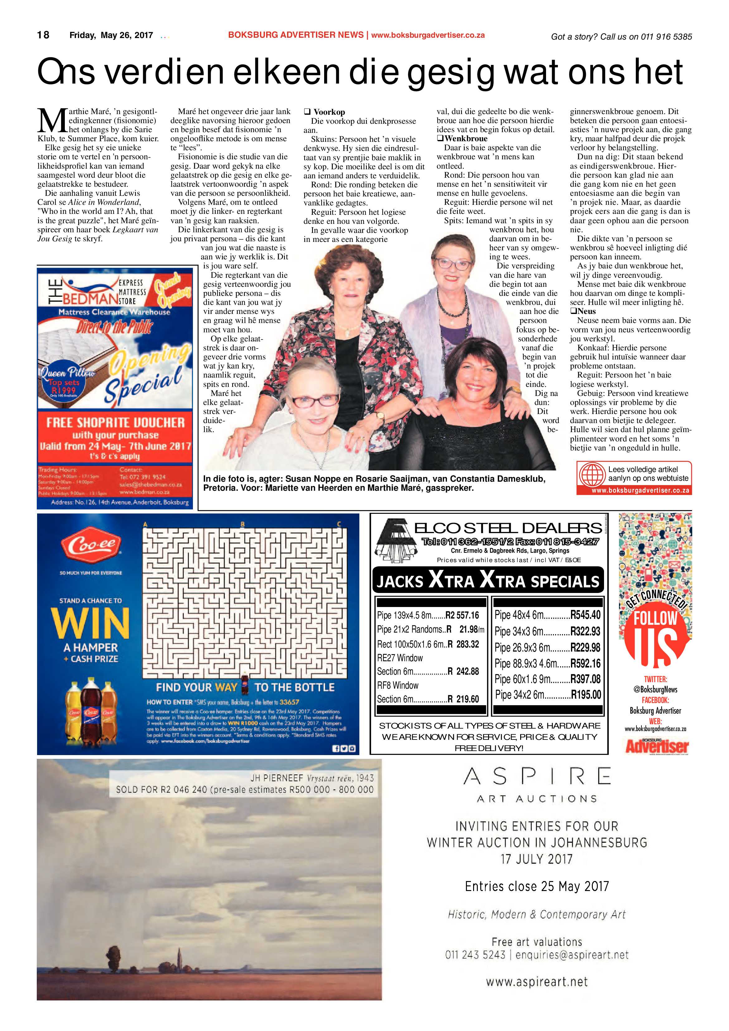Boksburg Advertiser 23 May 2017 page 18