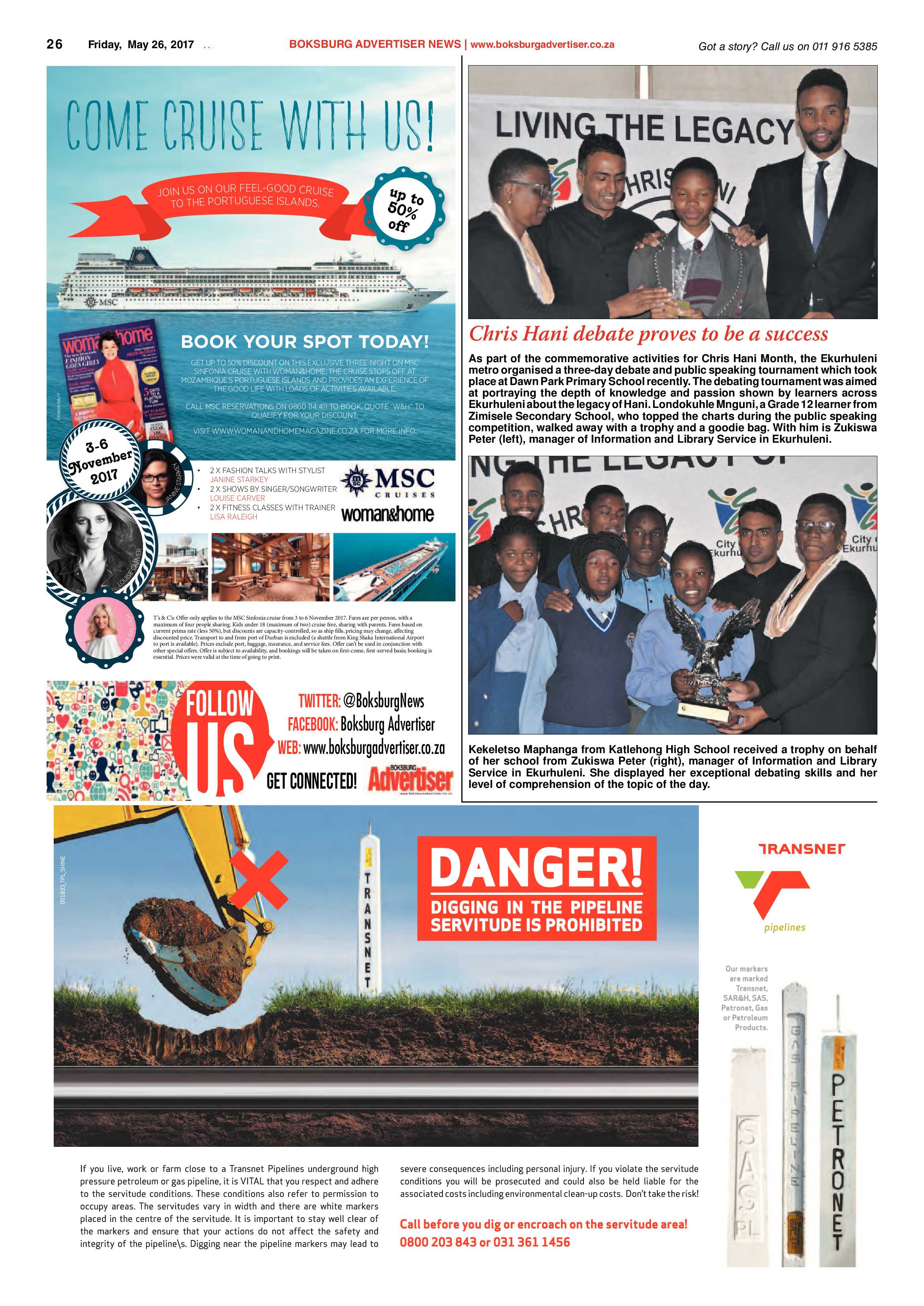 Boksburg Advertiser 23 May 2017 page 26