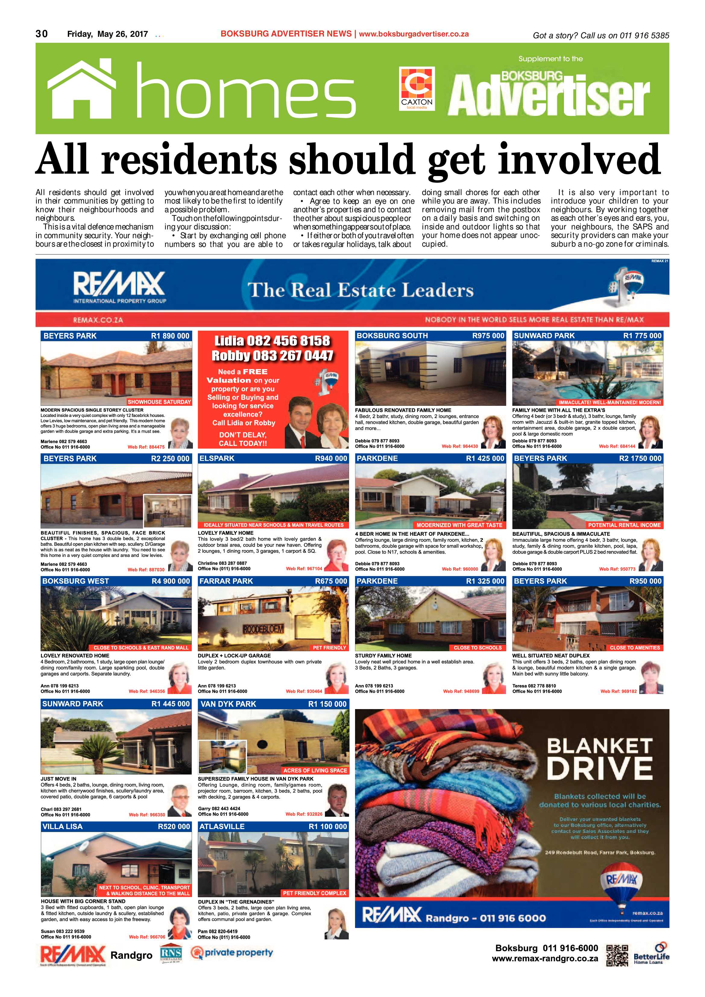 Boksburg Advertiser 23 May 2017 page 30