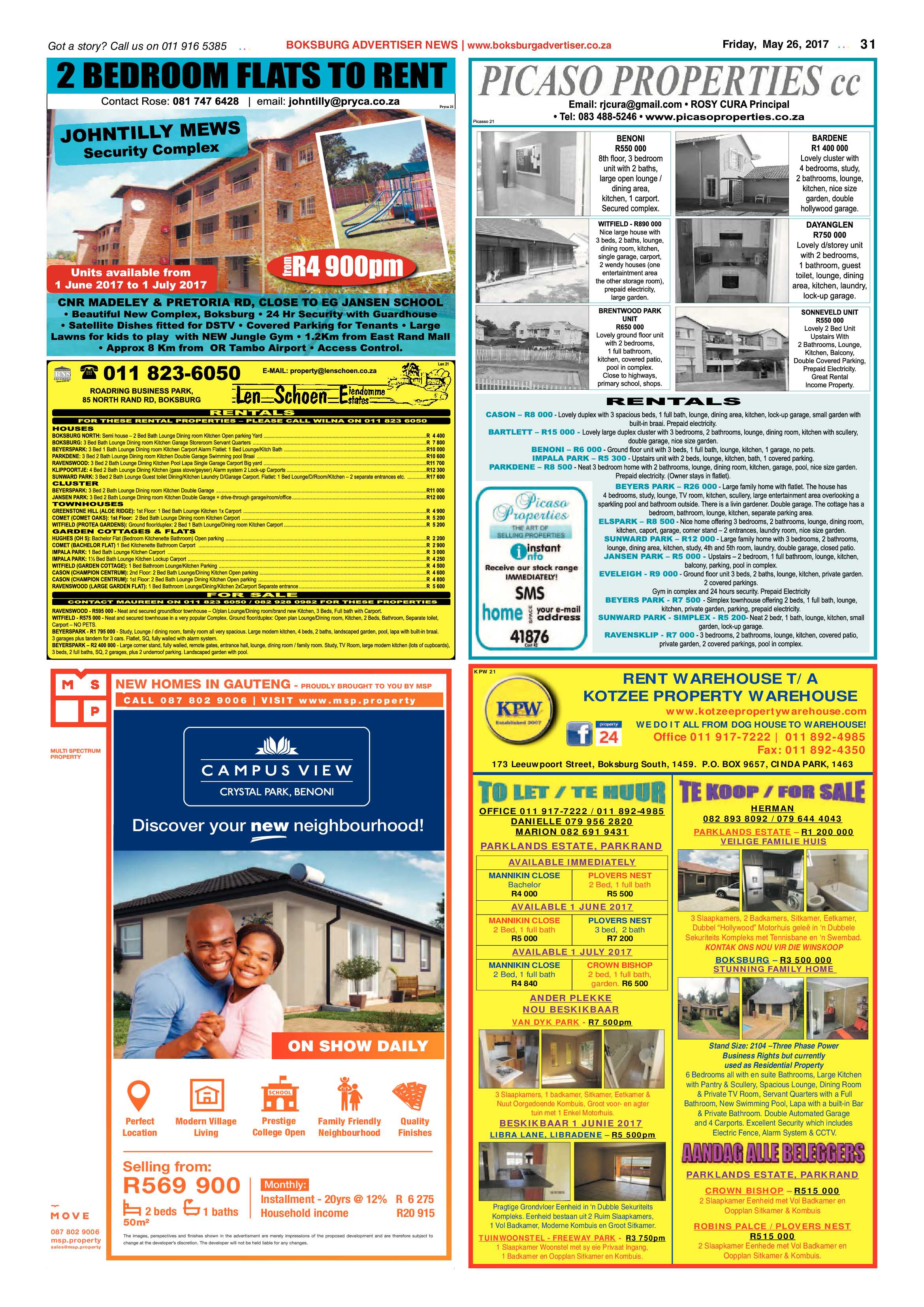 Boksburg Advertiser 23 May 2017 page 31