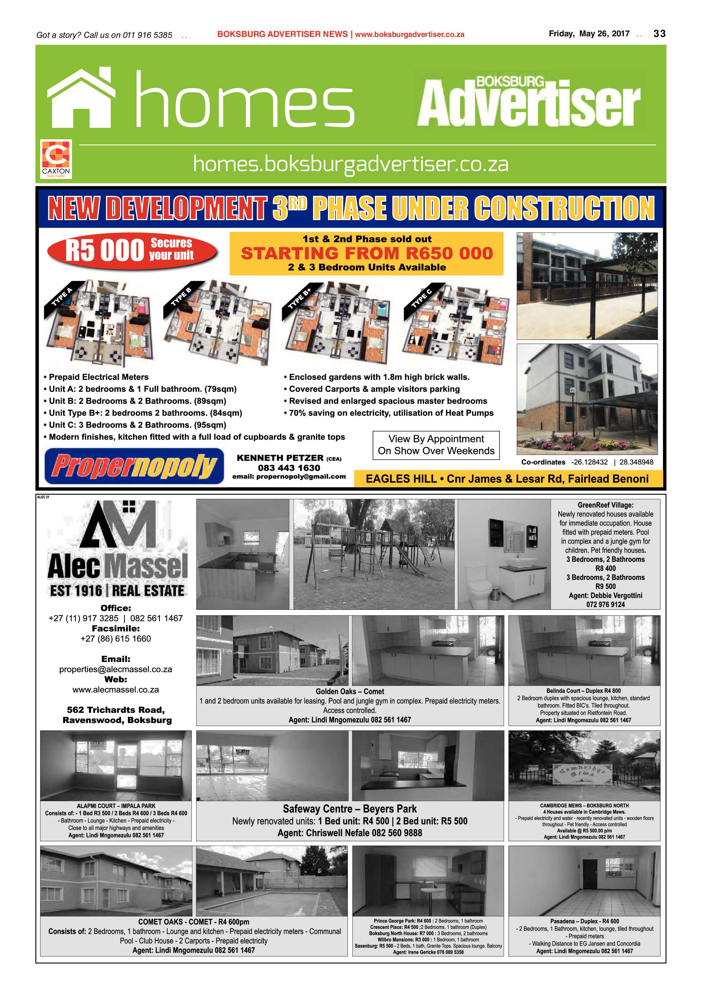 Boksburg Advertiser 23 May 2017 page 33
