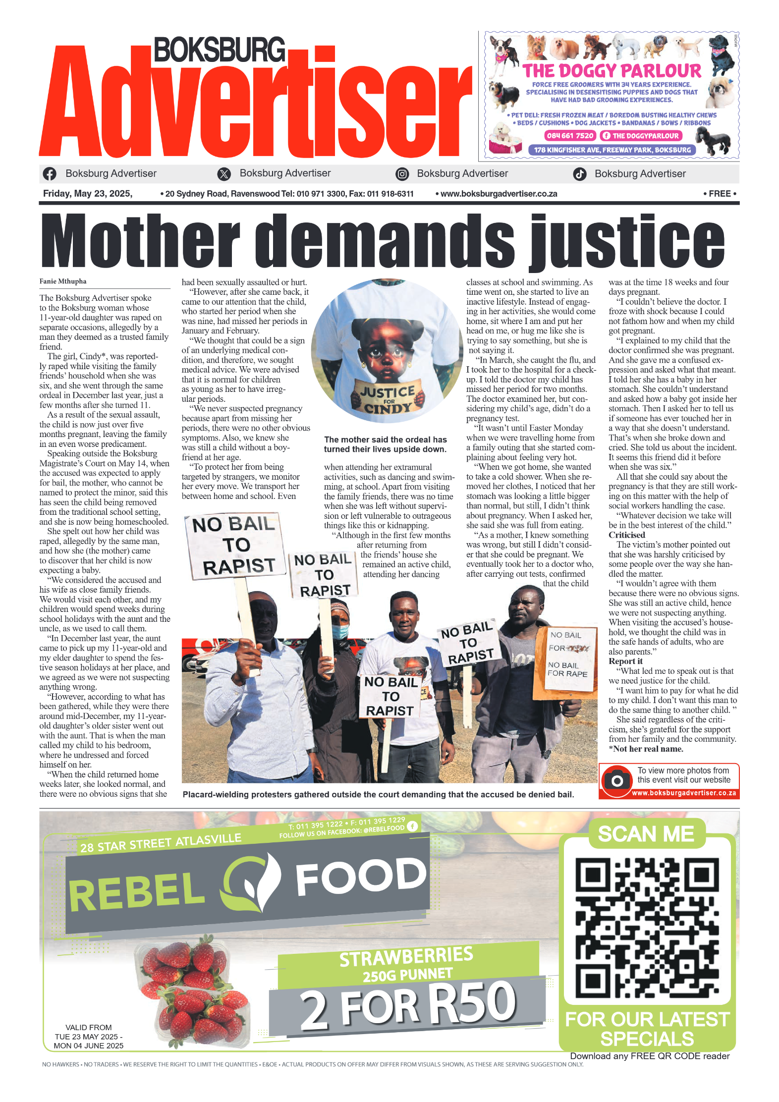 Boksburg Advertiser 23 May 2025 page 1