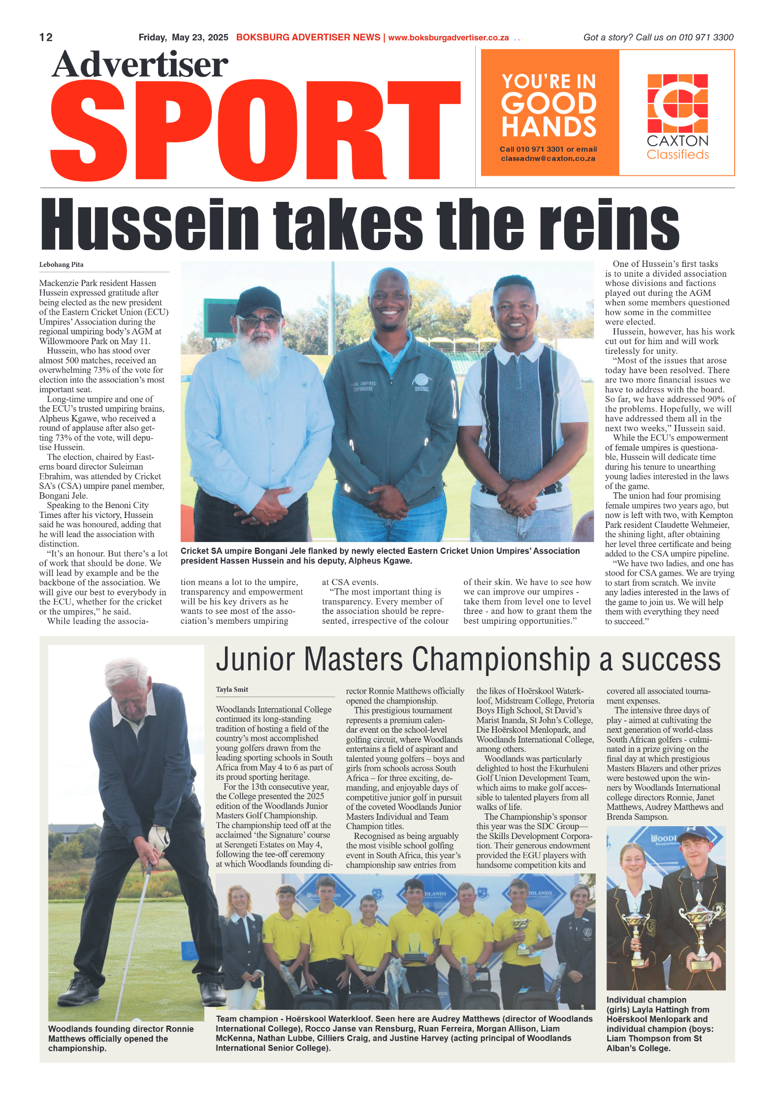 Boksburg Advertiser 23 May 2025 page 12