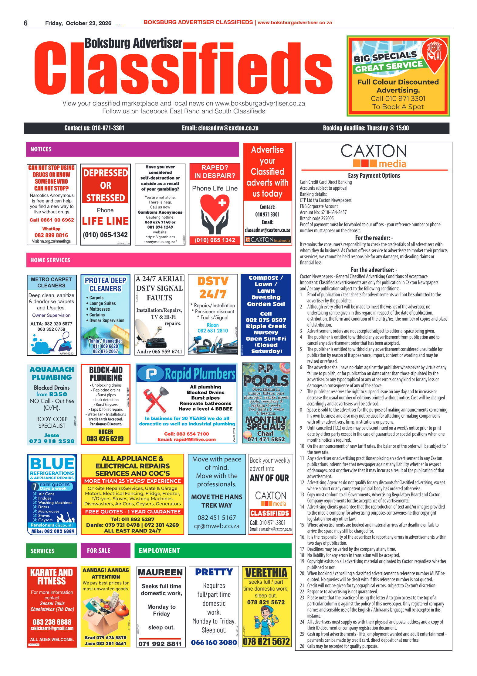 Boksburg Advertiser 23 October 2026 page 6