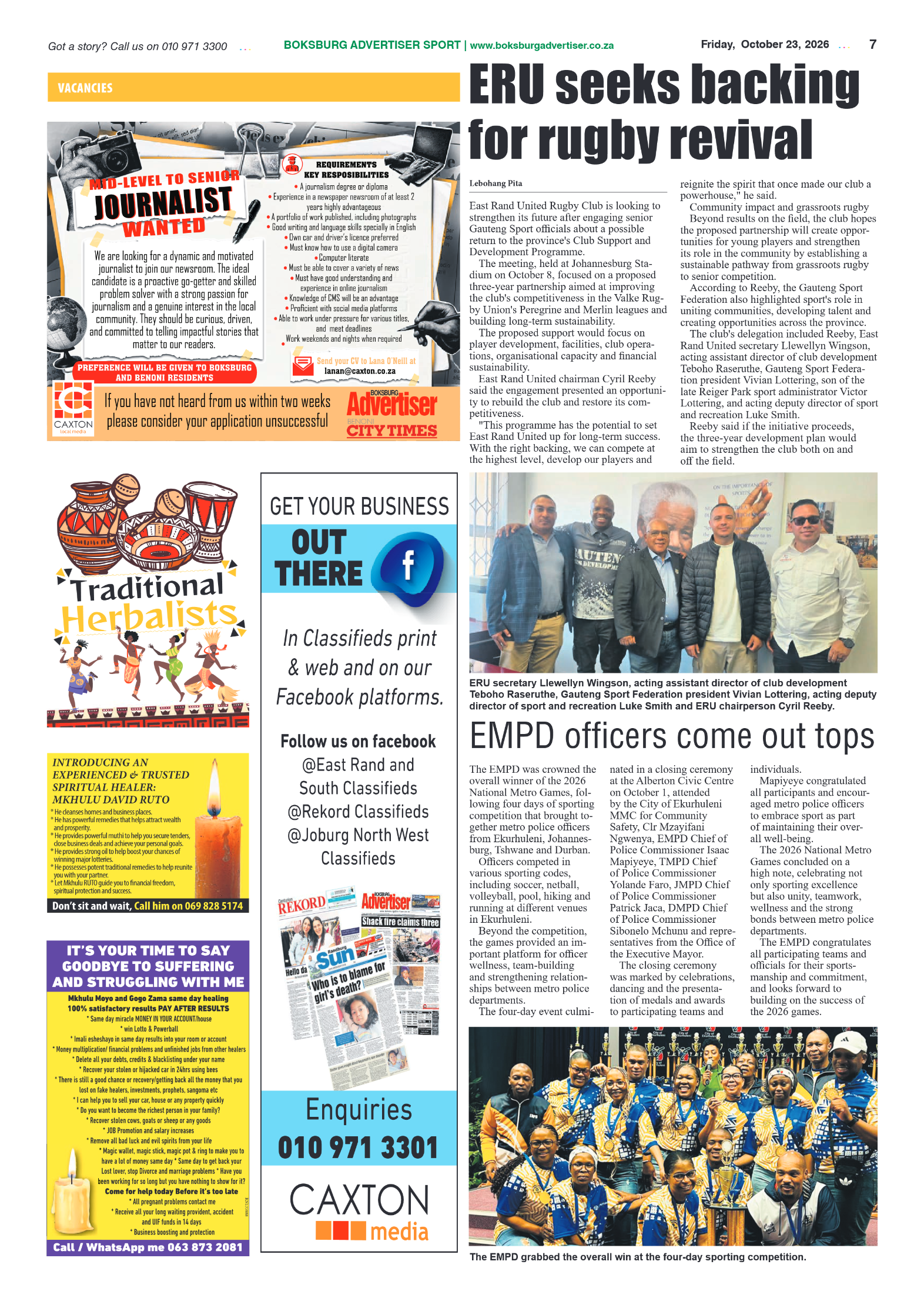 Boksburg Advertiser 23 October 2026 page 7