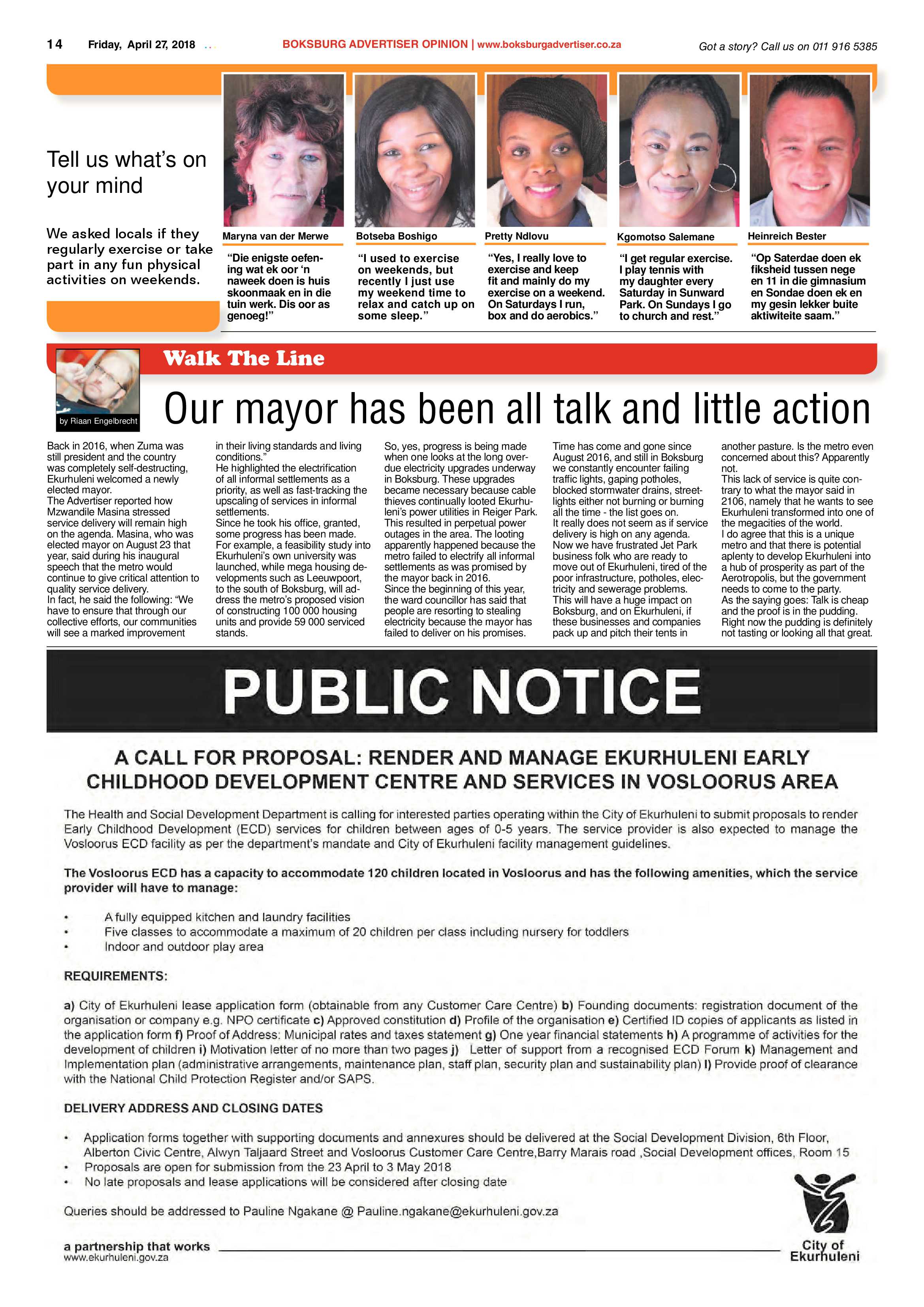 Boksburg Advertiser 24 April 2018 page 14
