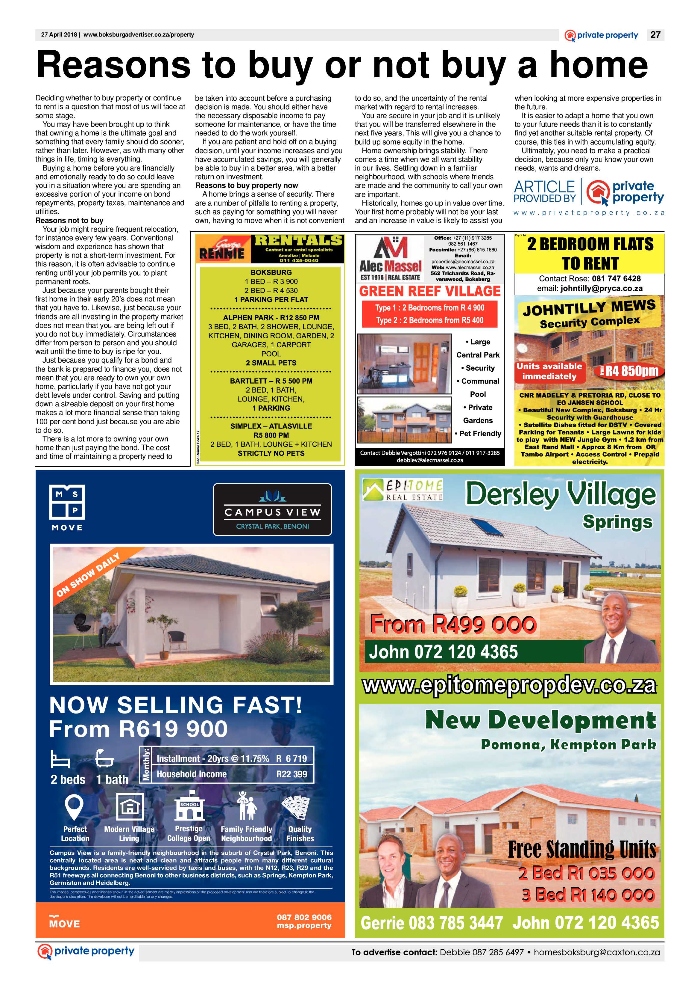 Boksburg Advertiser 24 April 2018 page 27
