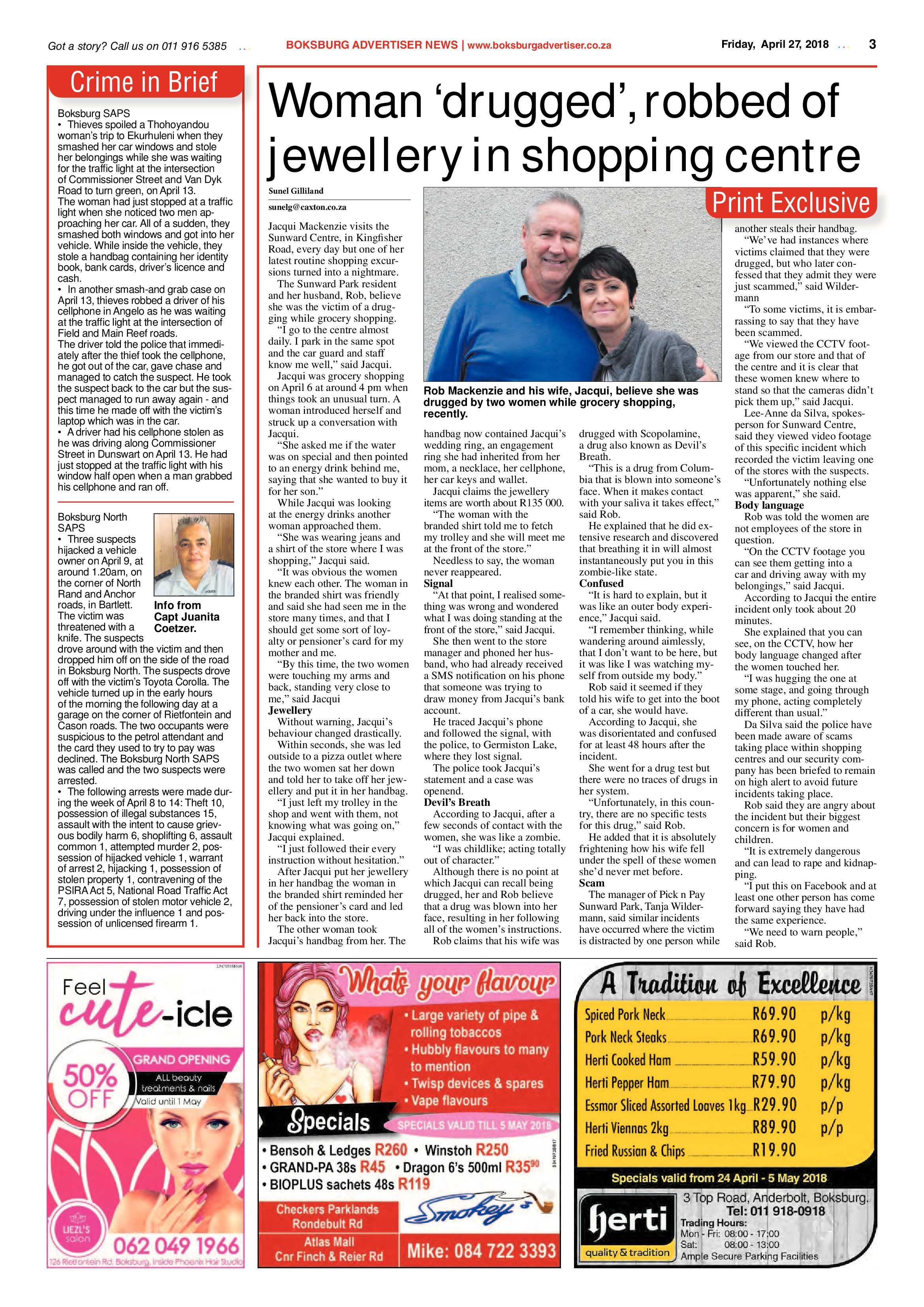 Boksburg Advertiser 24 April 2018 page 3