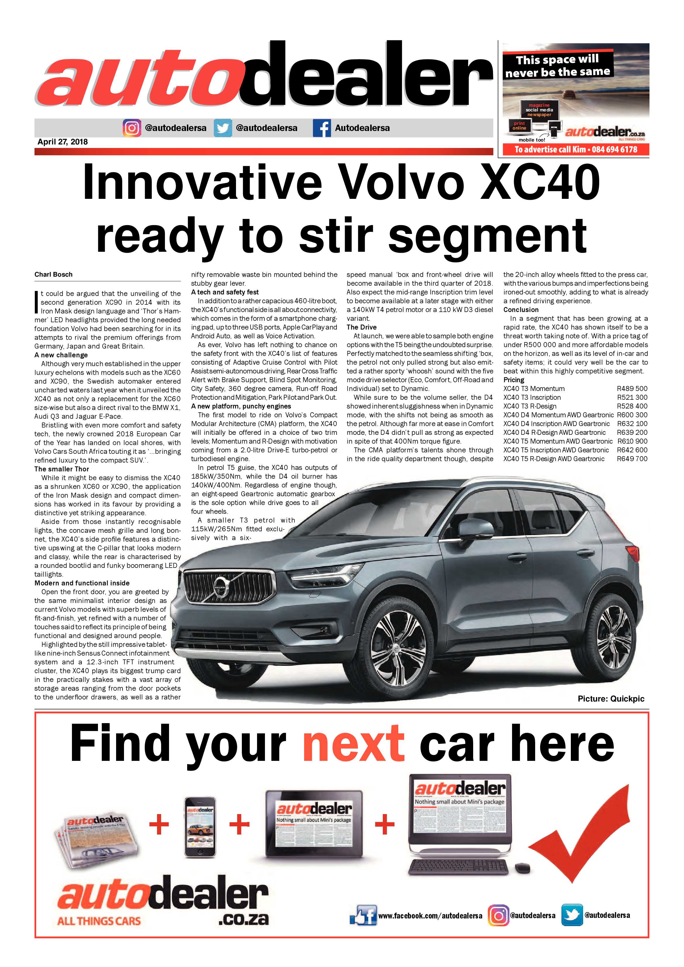 Boksburg Advertiser 24 April 2018 page 33