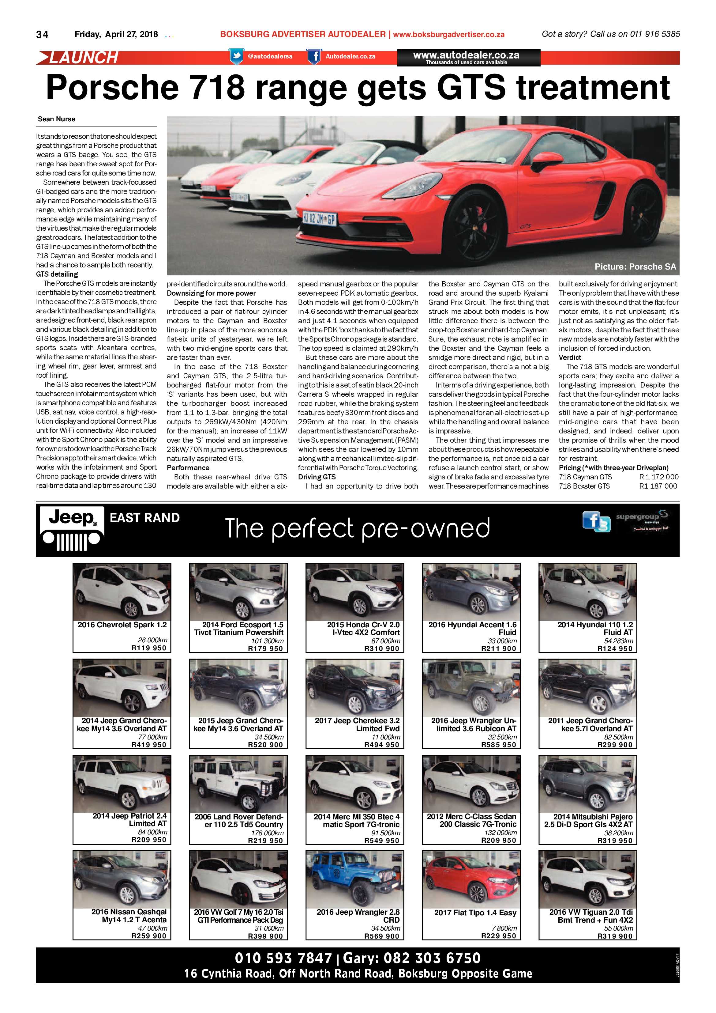 Boksburg Advertiser 24 April 2018 page 34