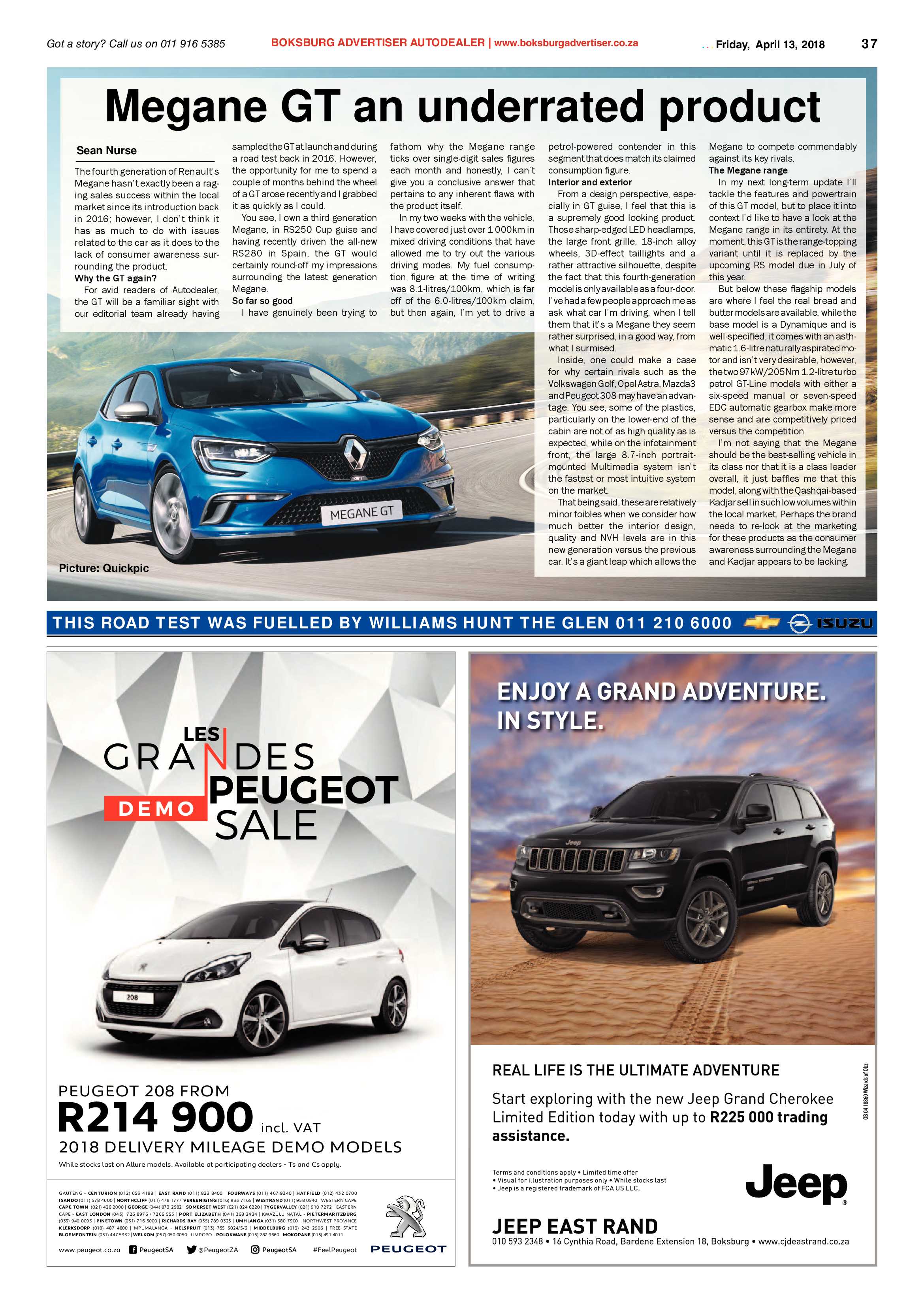 Boksburg Advertiser 24 April 2018 page 37