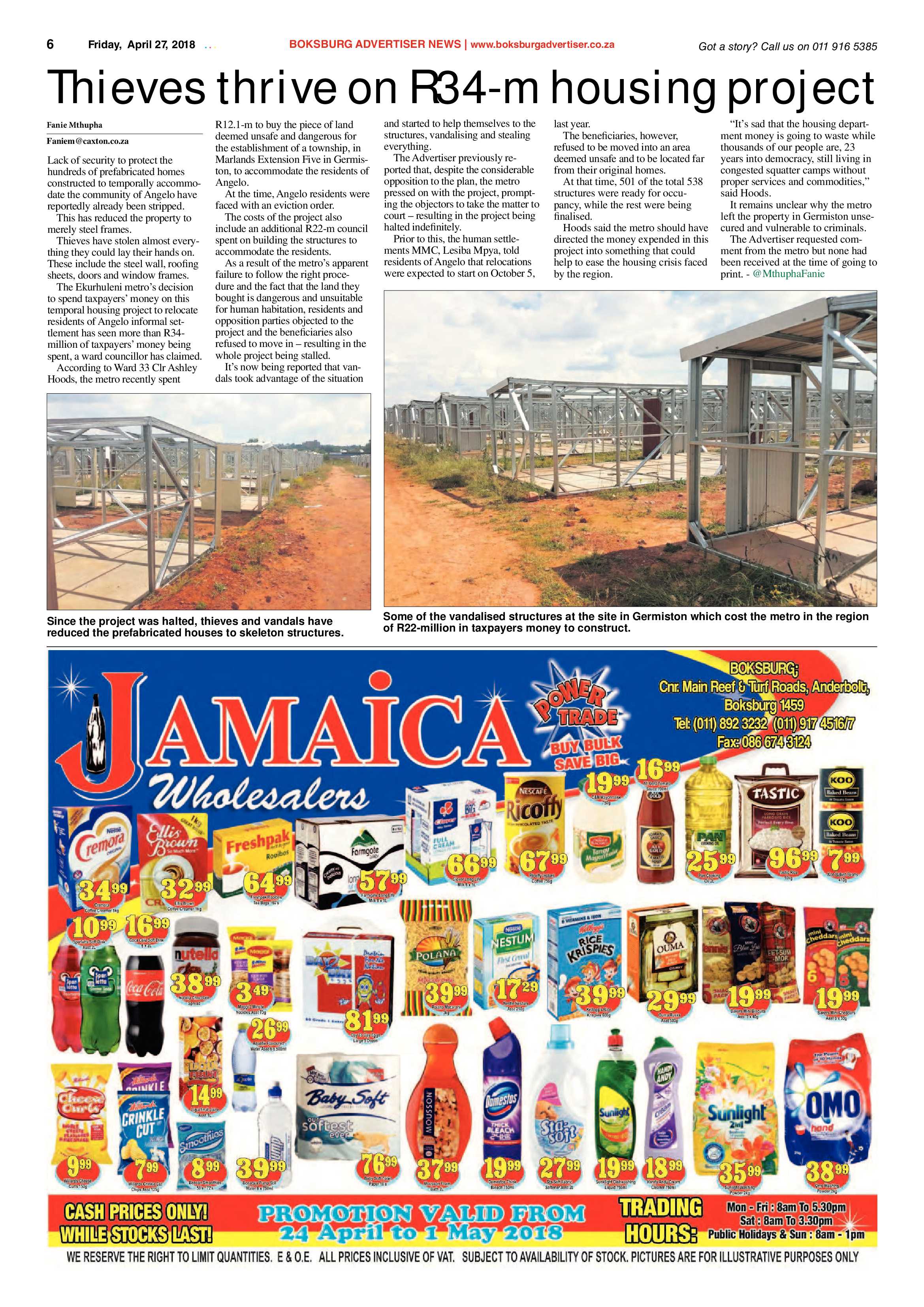 Boksburg Advertiser 24 April 2018 page 6