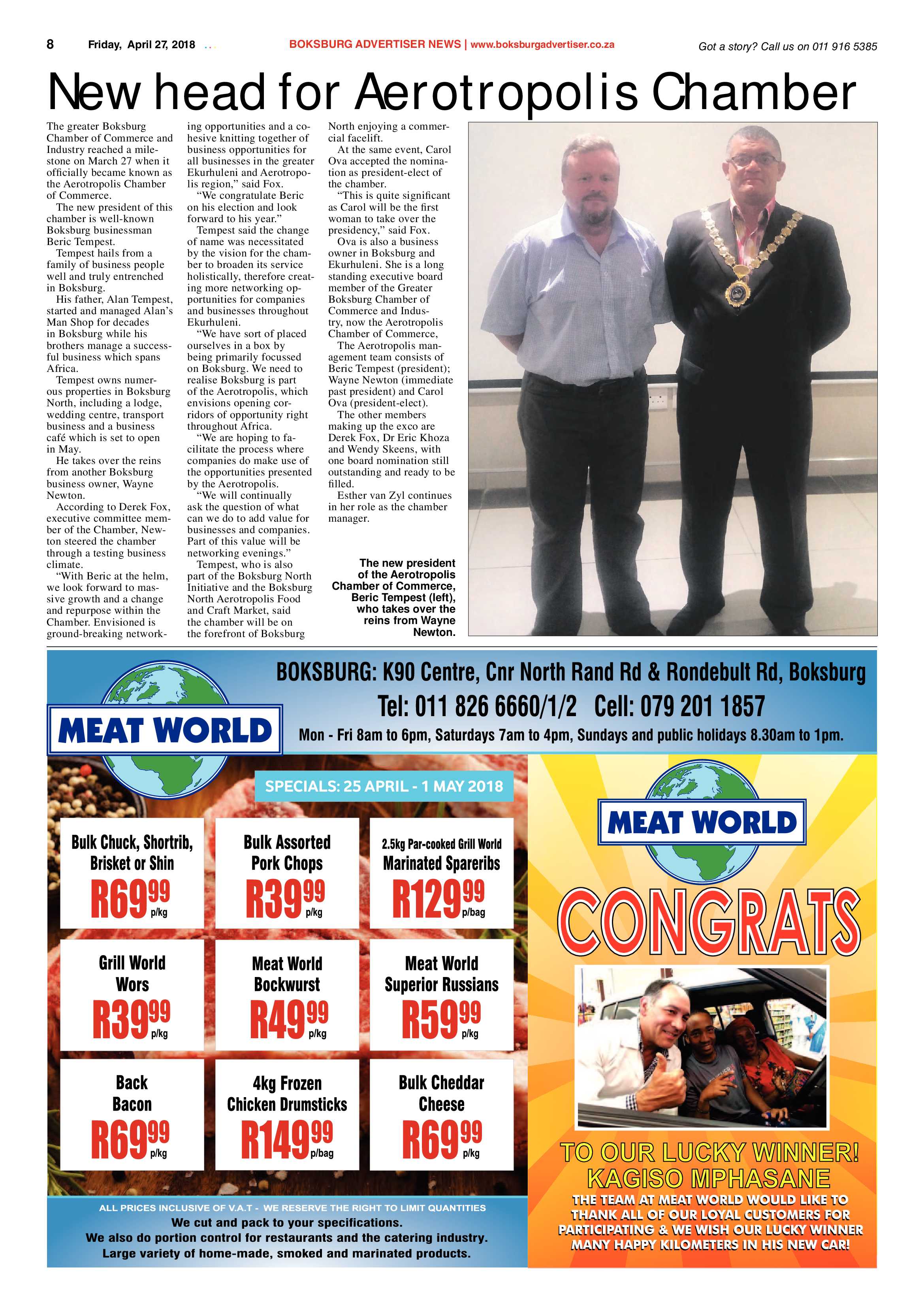 Boksburg Advertiser 24 April 2018 page 8
