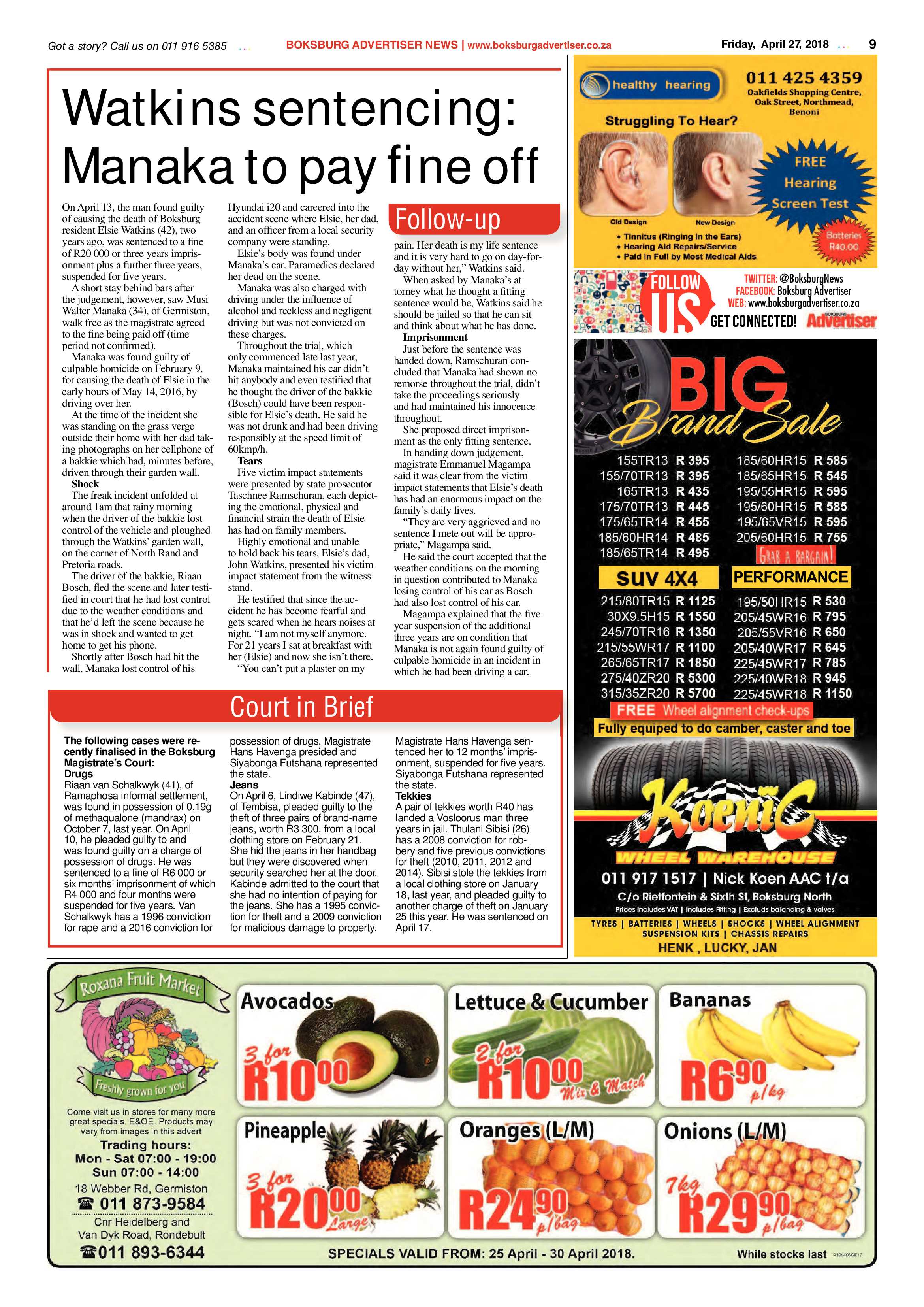 Boksburg Advertiser 24 April 2018 page 9